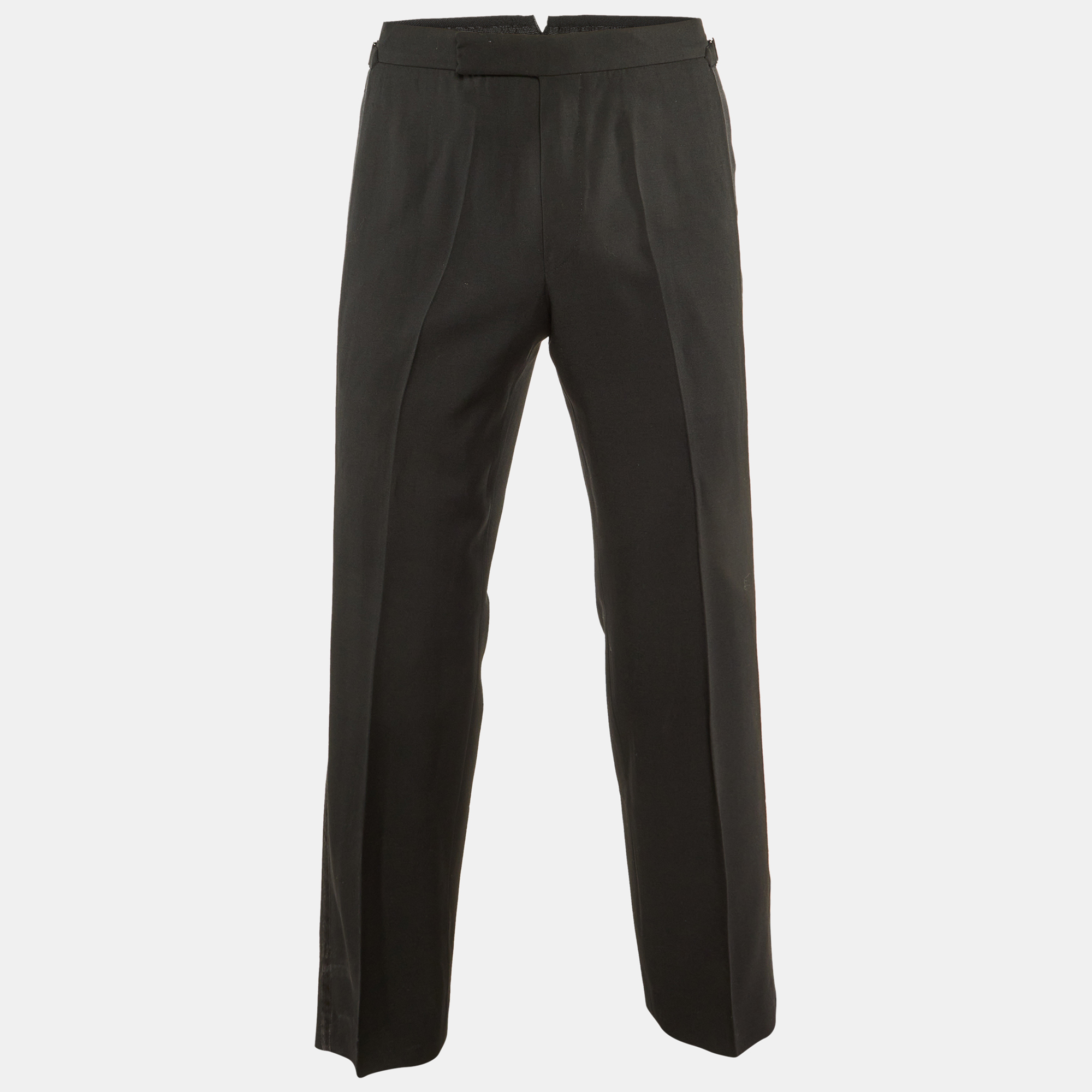 

Tom Ford Black Wool & Mohair Tailored Pants S
