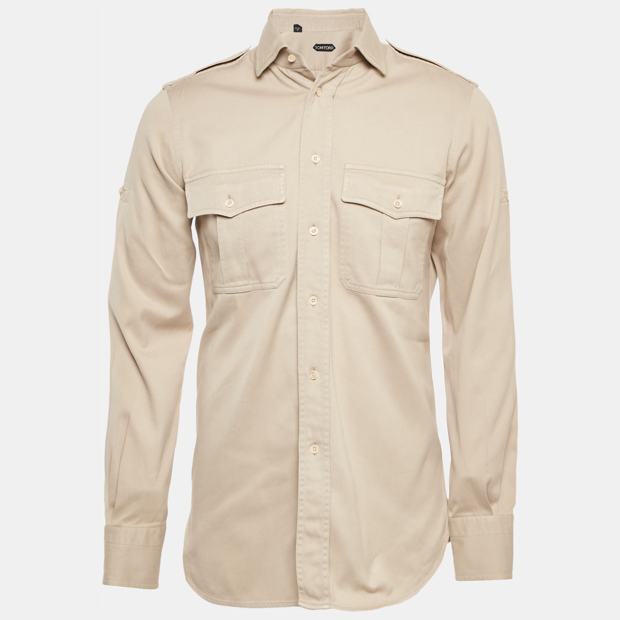 

Tom Ford Beige Cotton Long Sleeve Shirt M