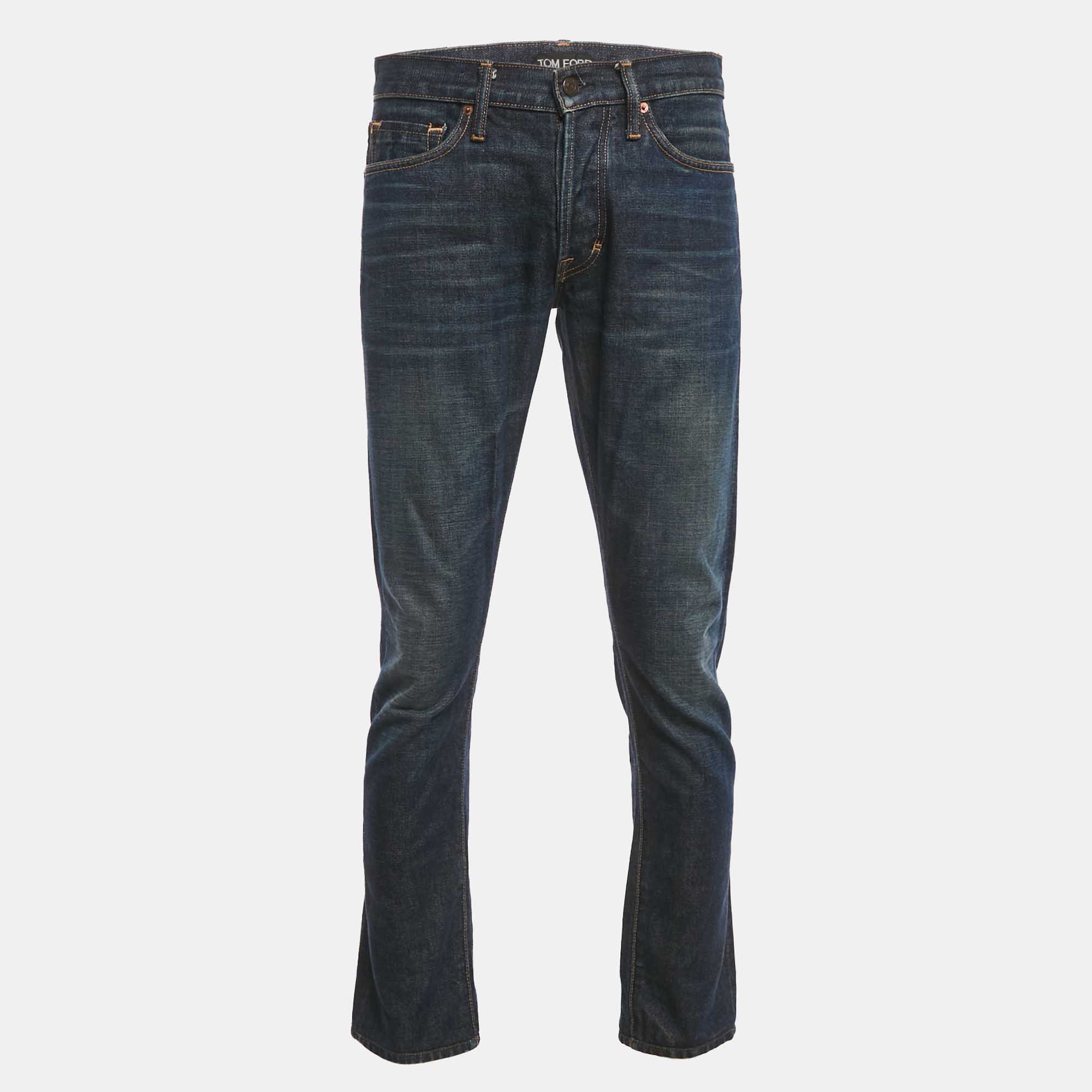 

Tom Ford Blue Denim Slim Fit Jeans S Waist 31"