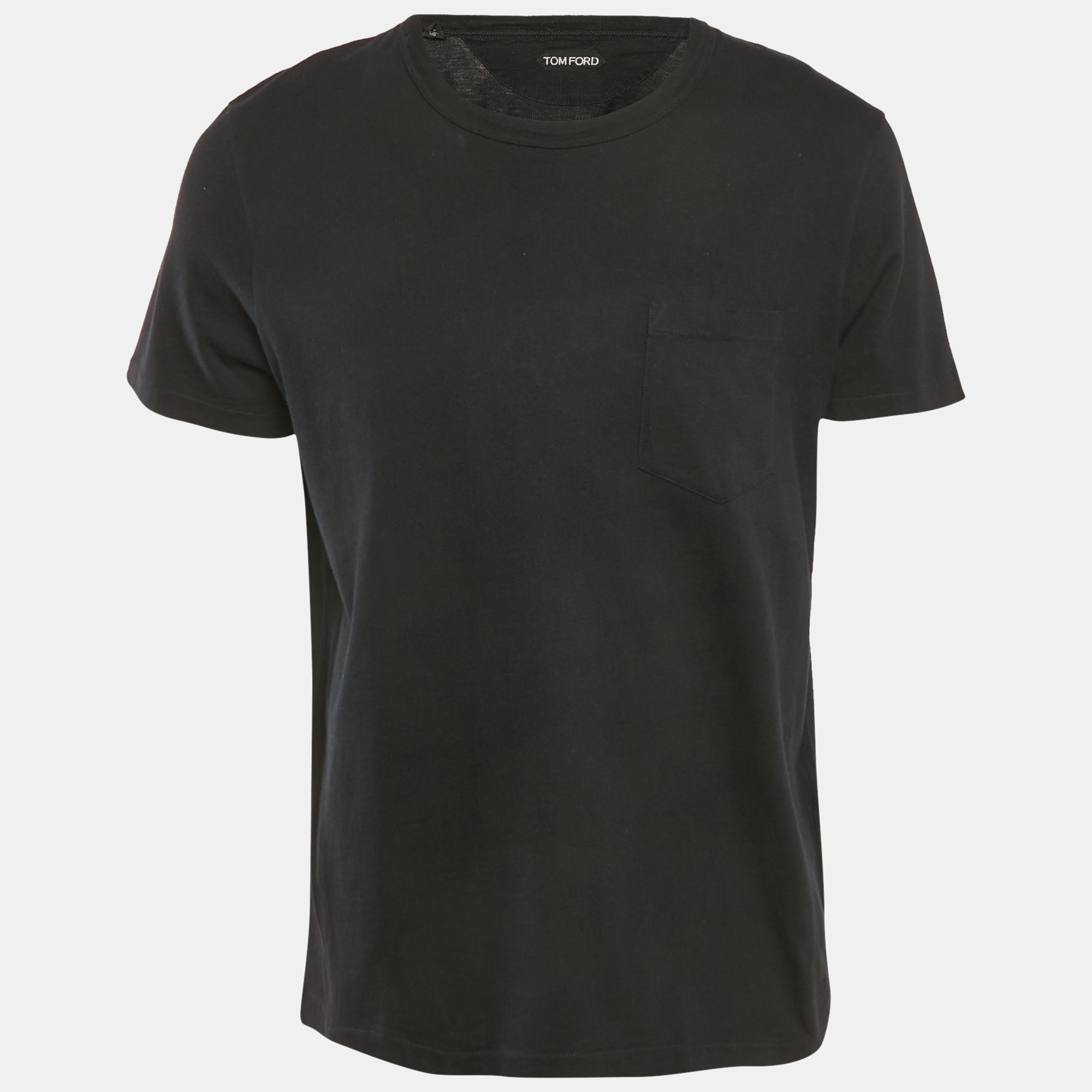 

Tom Ford Black Cotton Knit Crew Neck T-Shirt XXL
