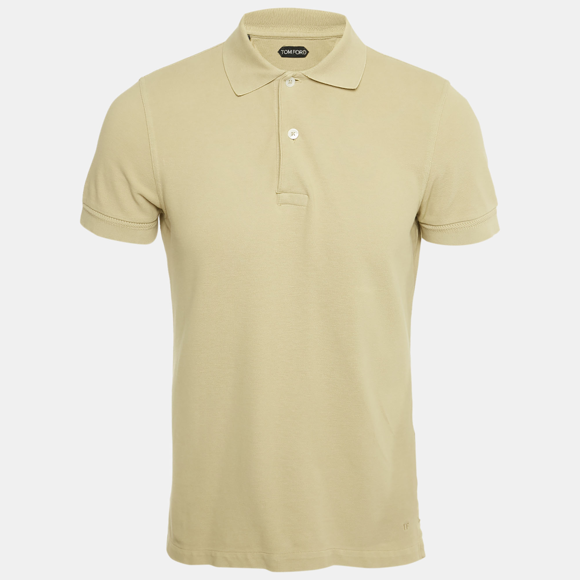 

Tom Ford Pear Green Cotton Pique Polo T-Shirt S