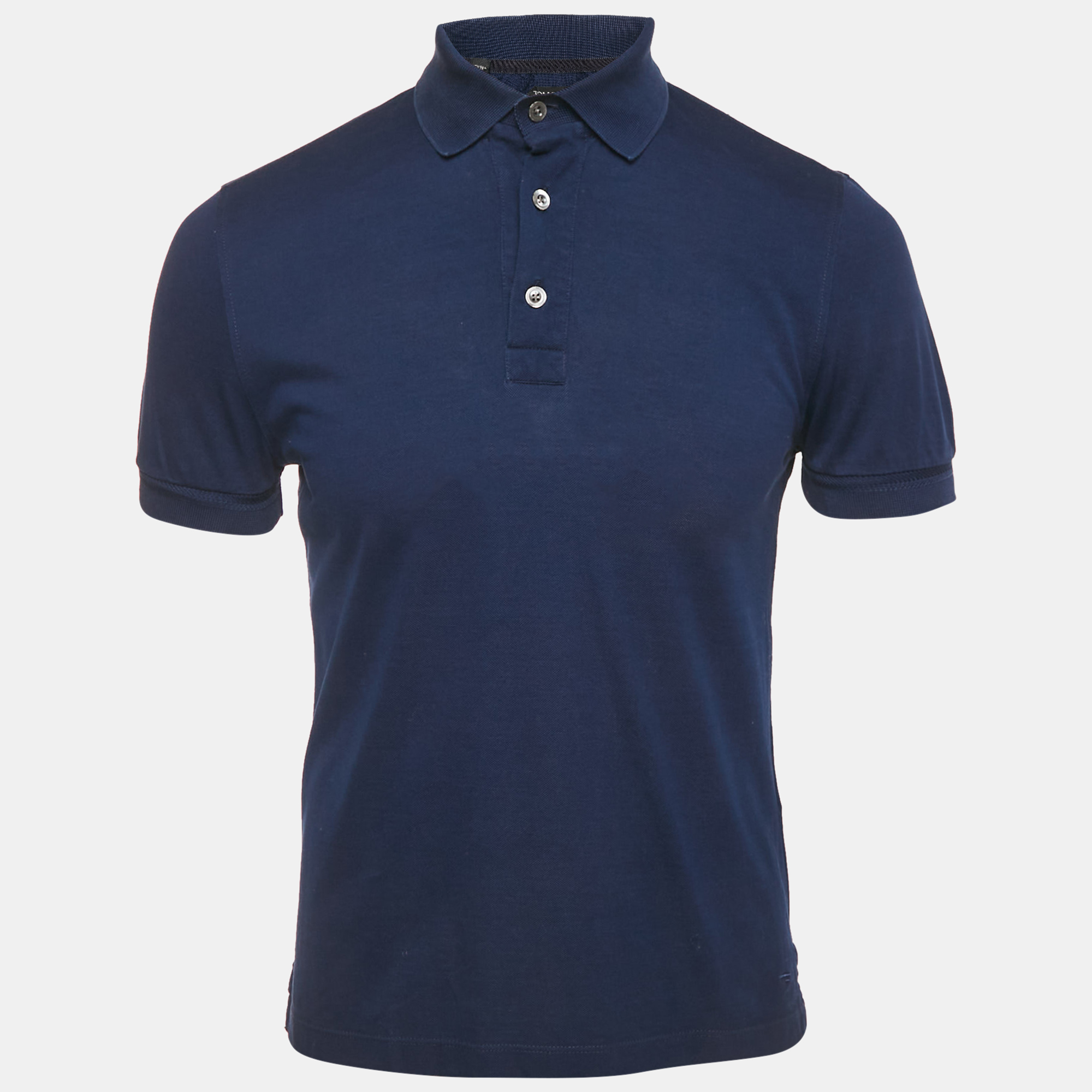 

Tom Ford Blue Cotton Pique Polo T-Shirt S