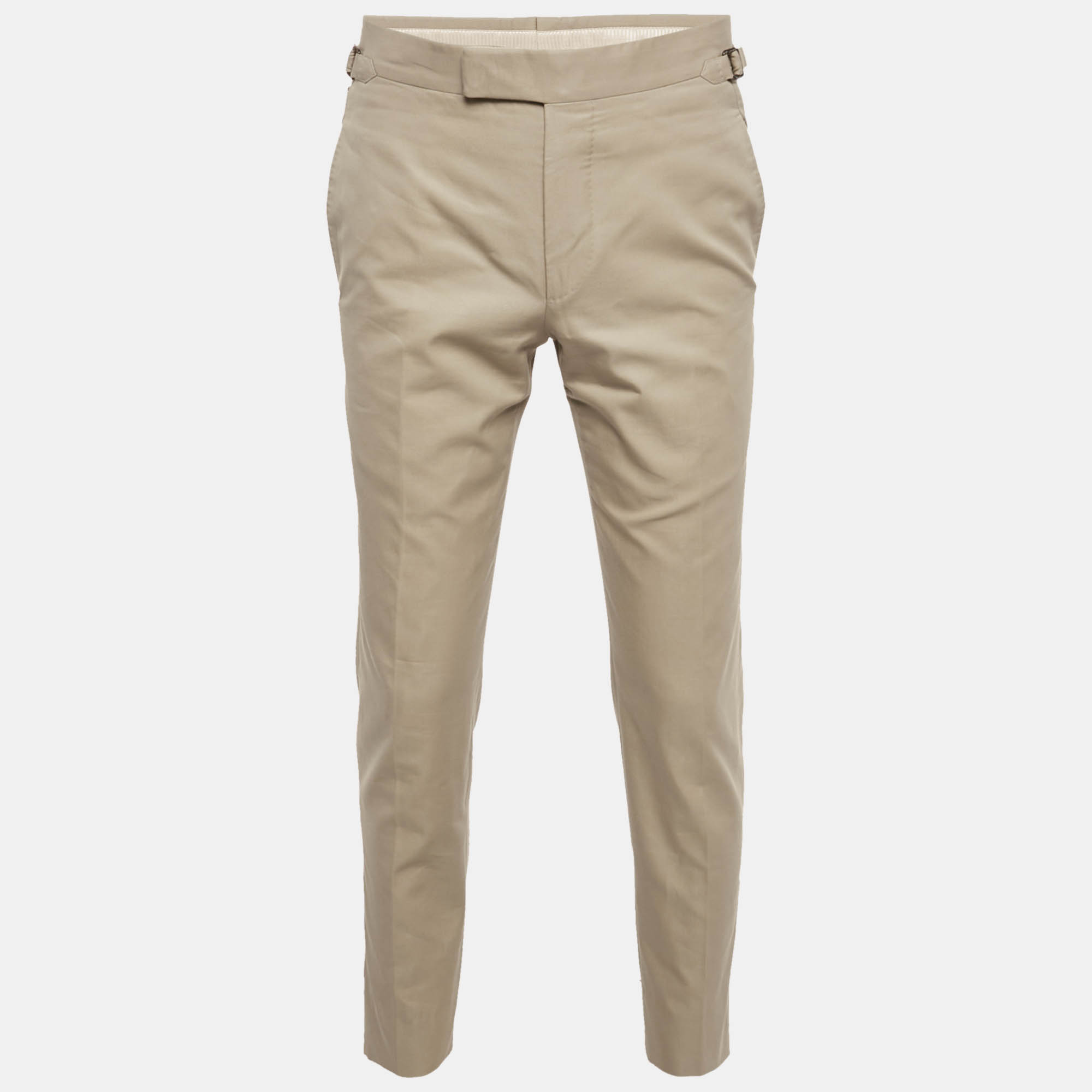 

Tom Ford Beige Cotton Formal Trousers S