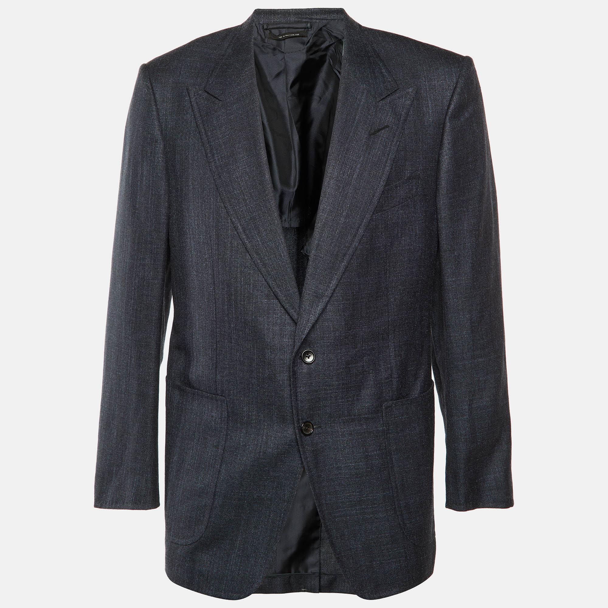 

Tom Ford Charcoal Grey Wool & Linen Blazer L