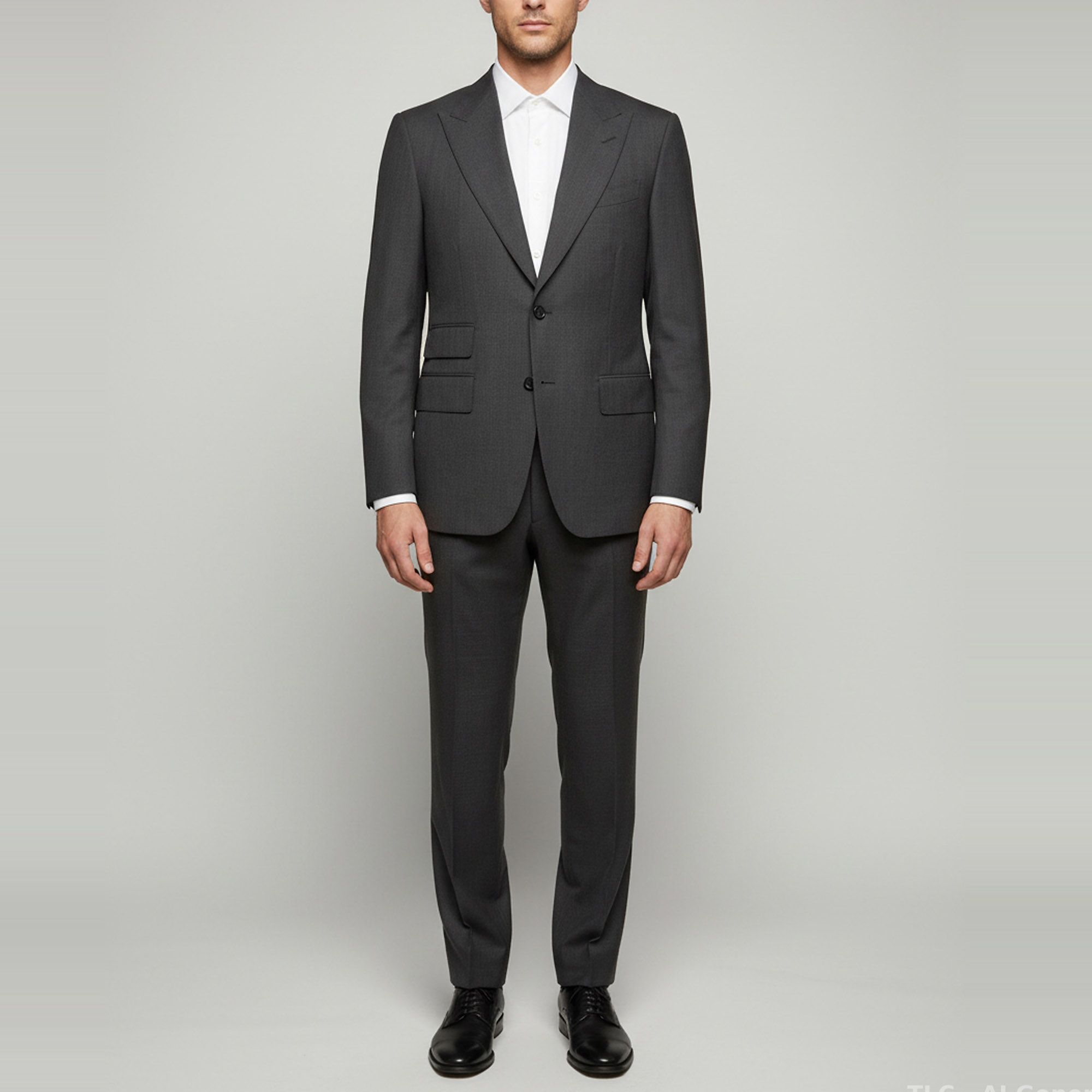 

Tom Ford Grey Wool Shelton Single Breasted Suit XL