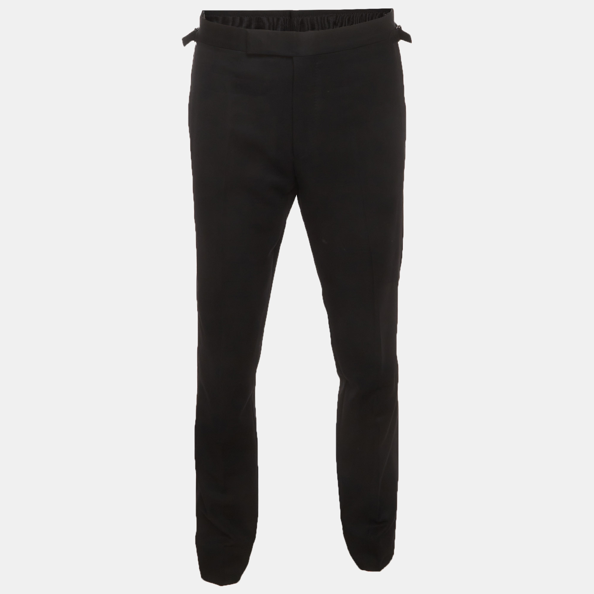 

Tom Ford Black Wool Blend Side Stripe Tailored Trouser M