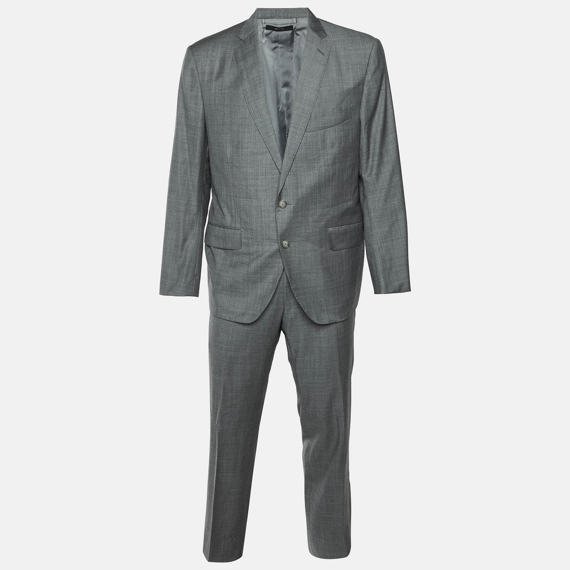 Tom Ford Grey Wool Blend Single Breasted Suit XXL