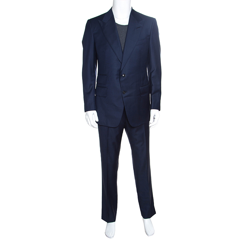 Tom Ford Navy Blue Wool Windsor Tailored Suit XL Tom Ford | The Luxury ...