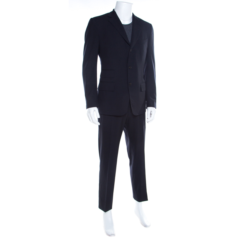 

Tom Ford Navy Blue Wool Tailored Suit