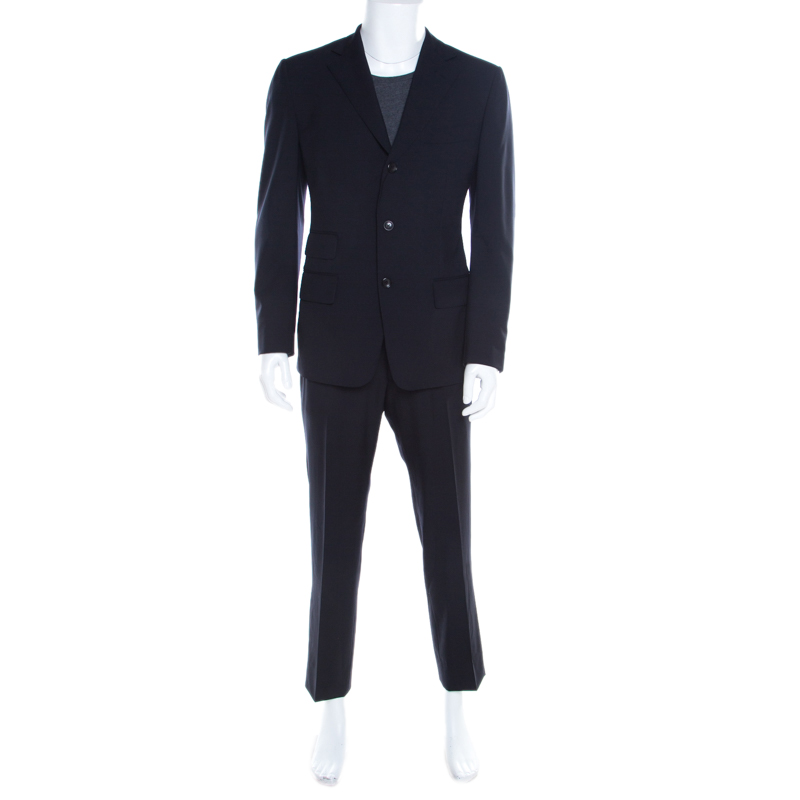 Tom Ford Navy Blue Wool Tailored Suit L Tom Ford | TLC