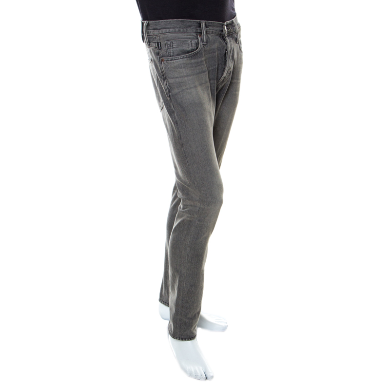 

Tom Ford Grey Denim Straight Cut Jeans