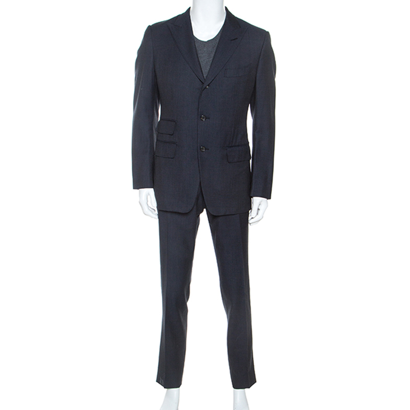 Tom Ford Navy Blue Wool Tailored Suit L Tom Ford | TLC