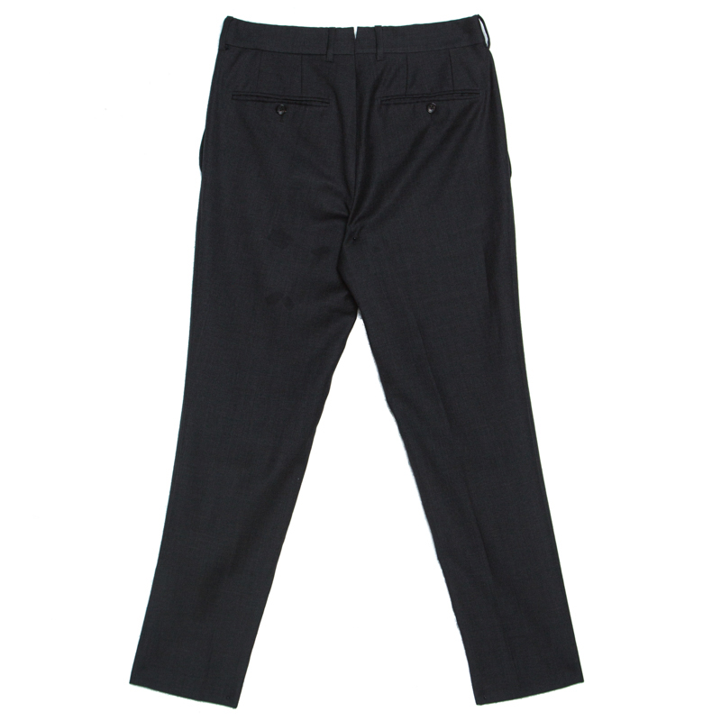 

Tom Ford Charcoal Grey Wool Slim Fit Trousers