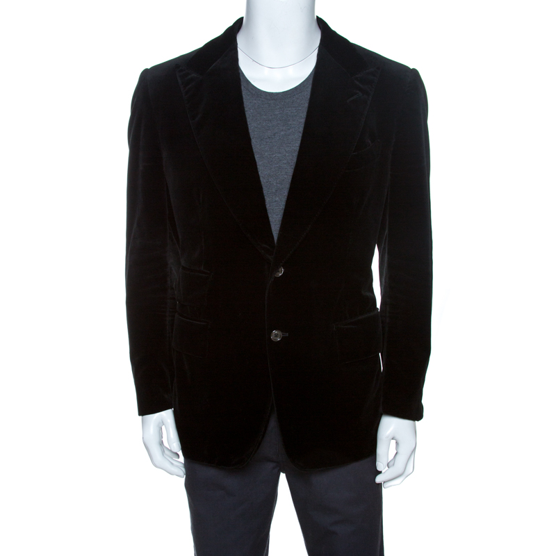 Tom Ford Black Velvet Regular Fit Blazer XXL Tom Ford | The Luxury Closet