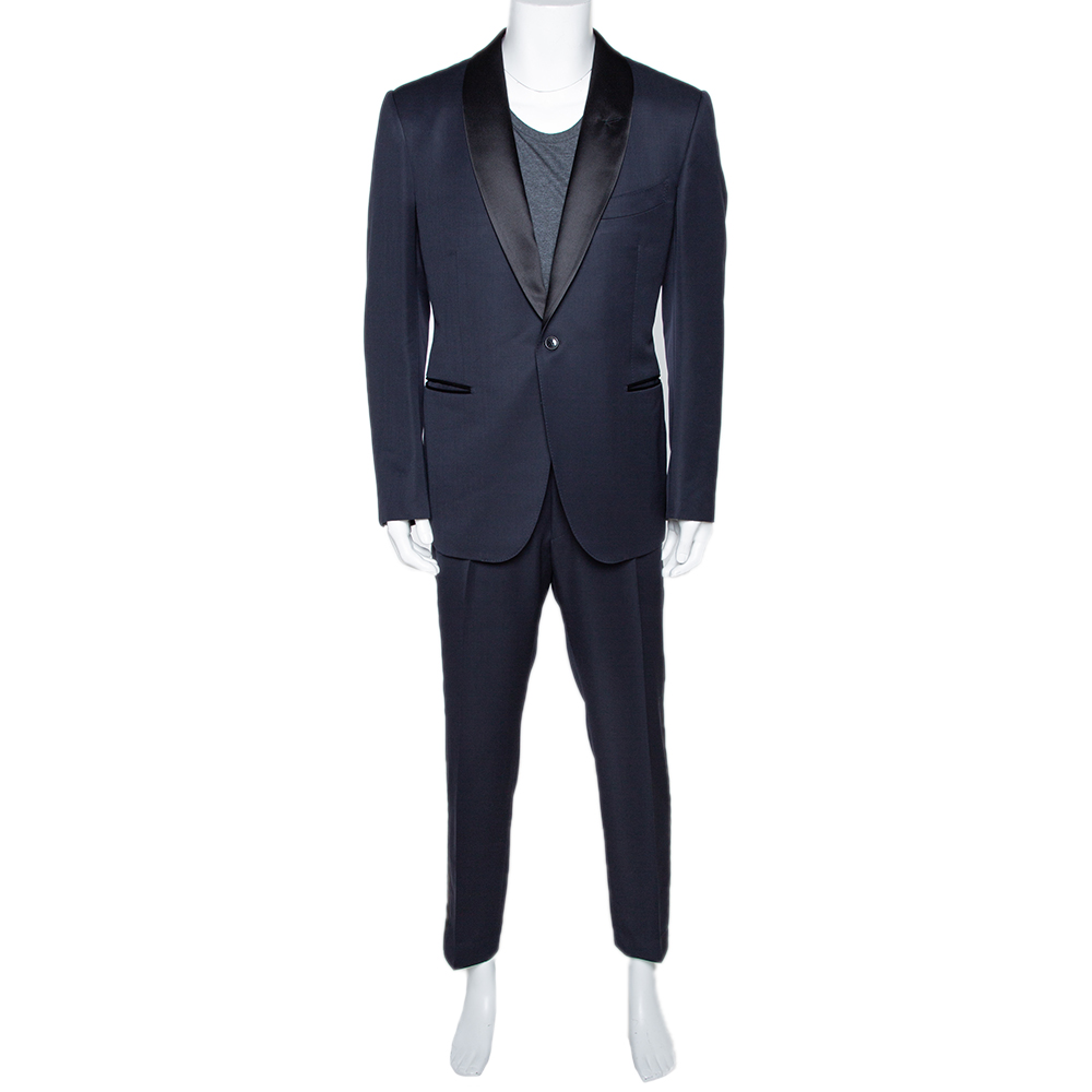 Tom Ford Navy Blue Mohair Wool Blend Tuxedo Suit XXL Tom Ford | TLC