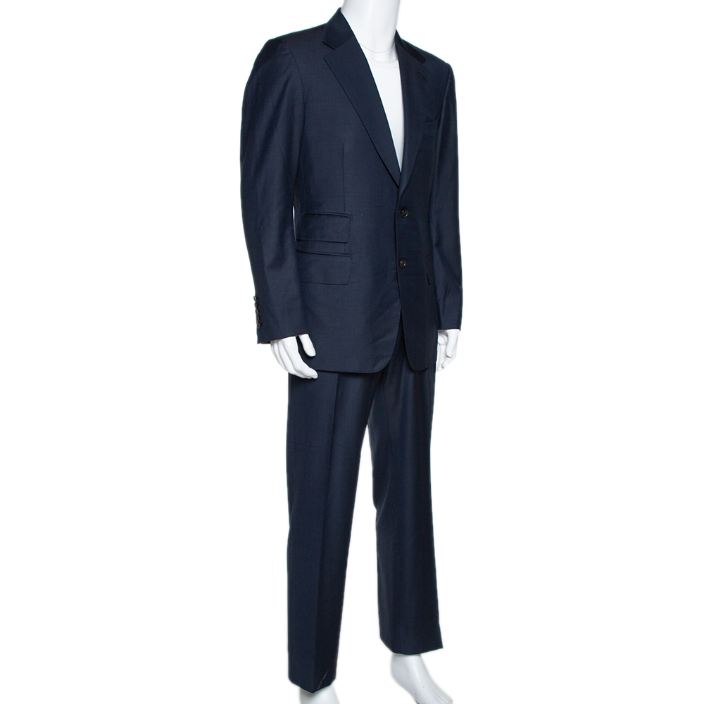 

Tom Ford Navy Blue Wool Tailored Suit