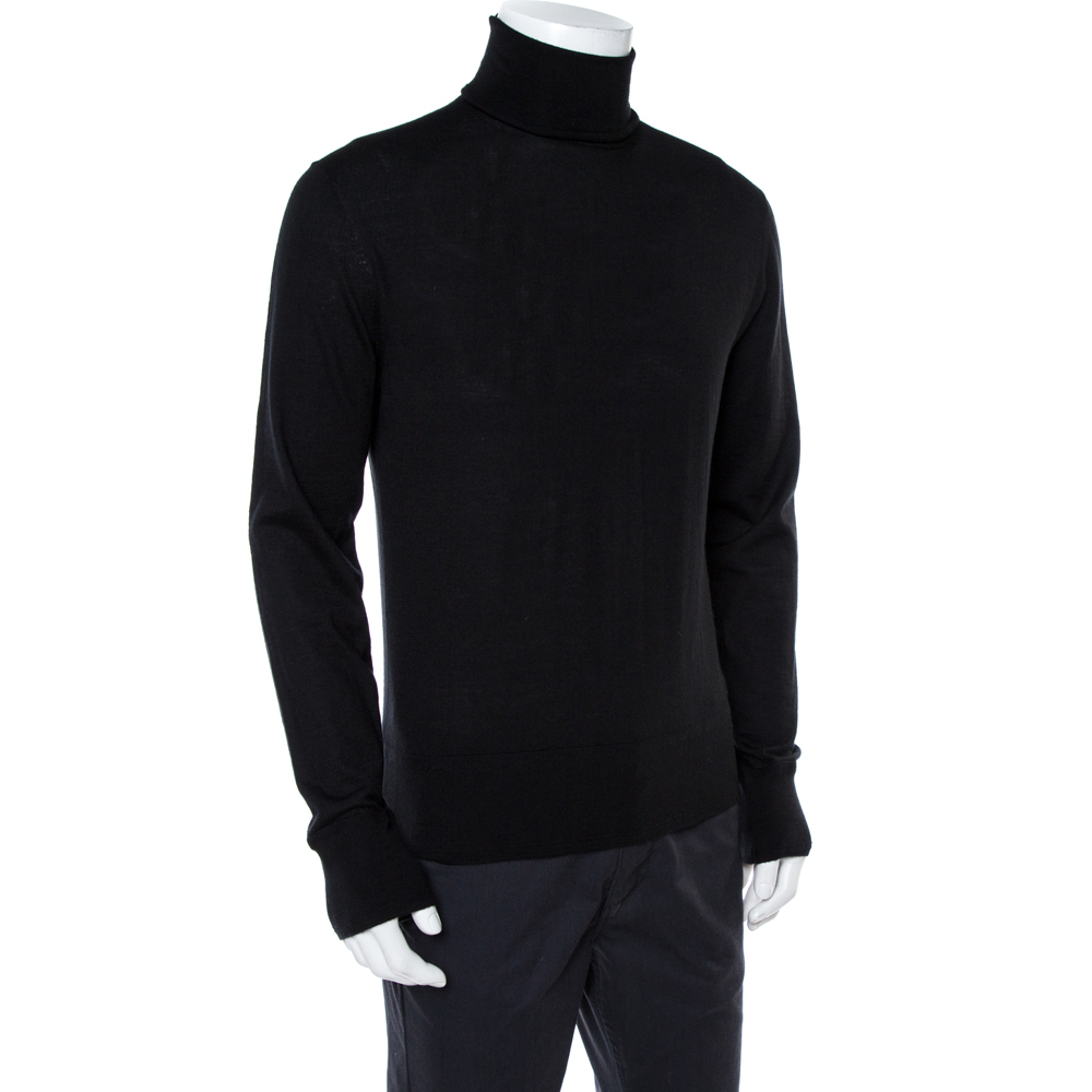 

Tom Ford Black Cashmere Turtle Neck Sweater