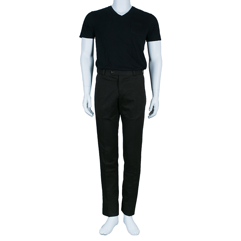 

Tom Ford Men' Brown Straight Fit Trousers