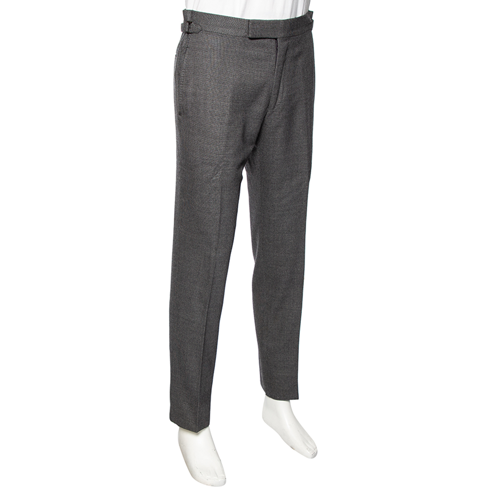 

Tom Ford Charcoal Grey Wool & Silk Pants