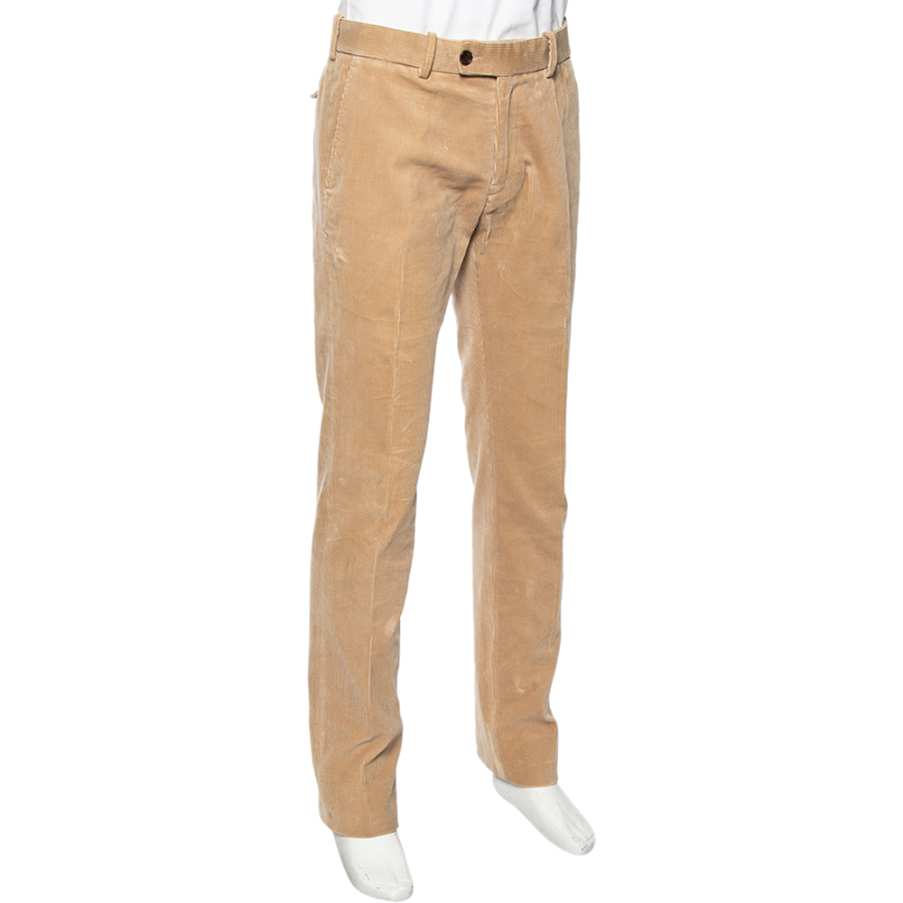 

Tom Ford Beige Corduroy Straight Leg Pants