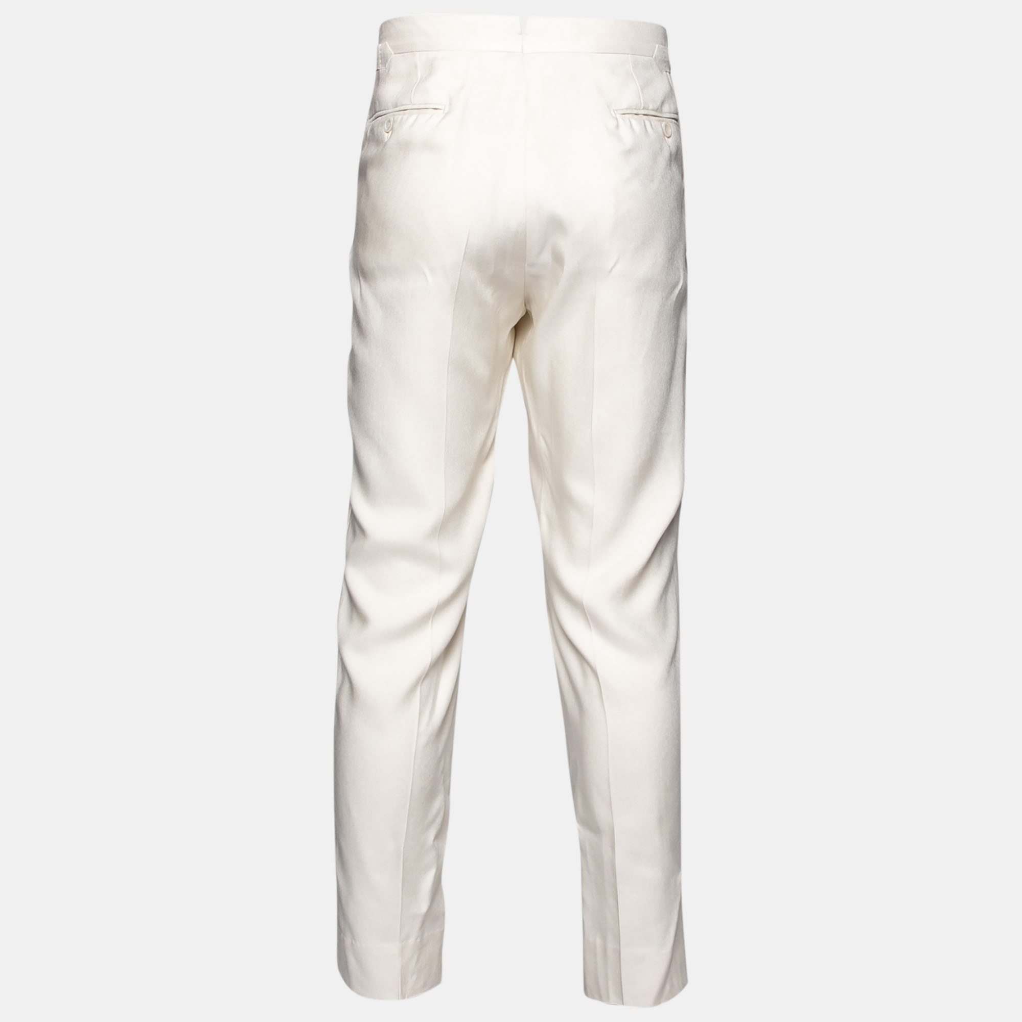 

Tom Ford Cream Cotton Blend Trousers