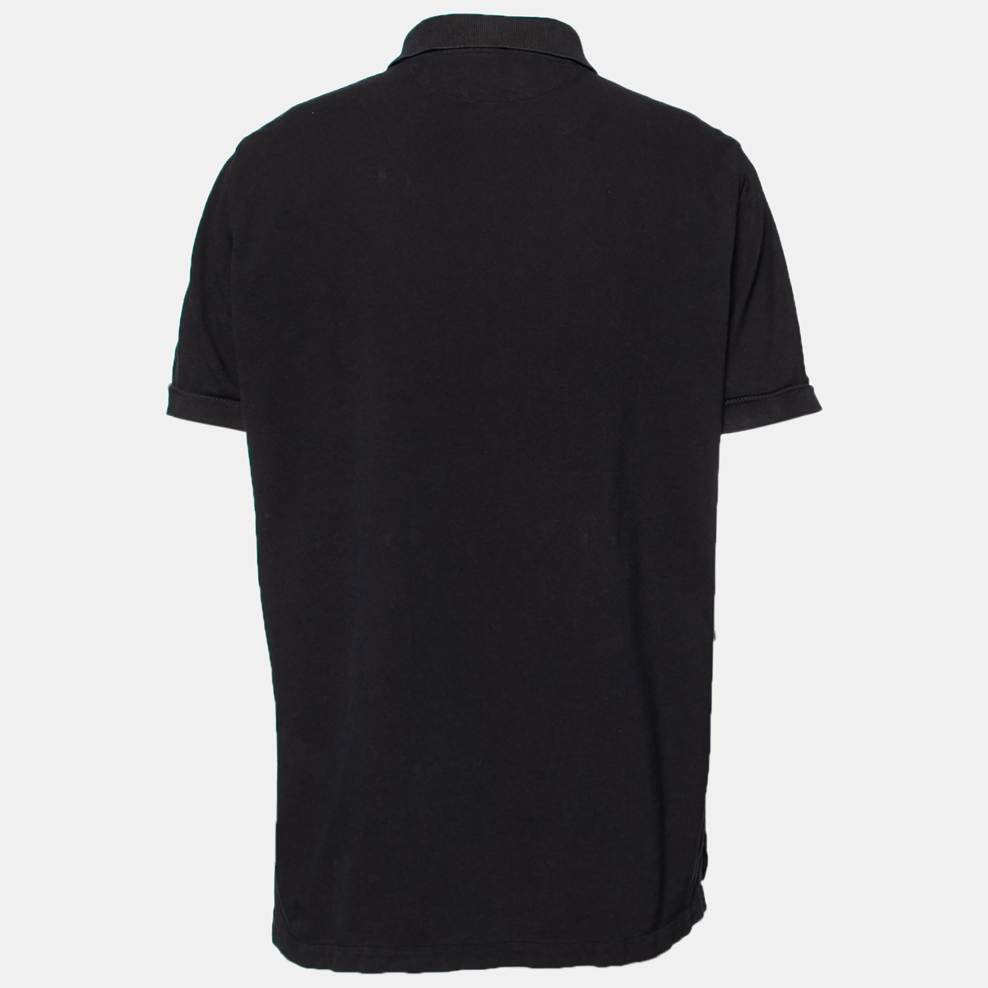 

Tom Ford Black Cotton Polo T-Shirt