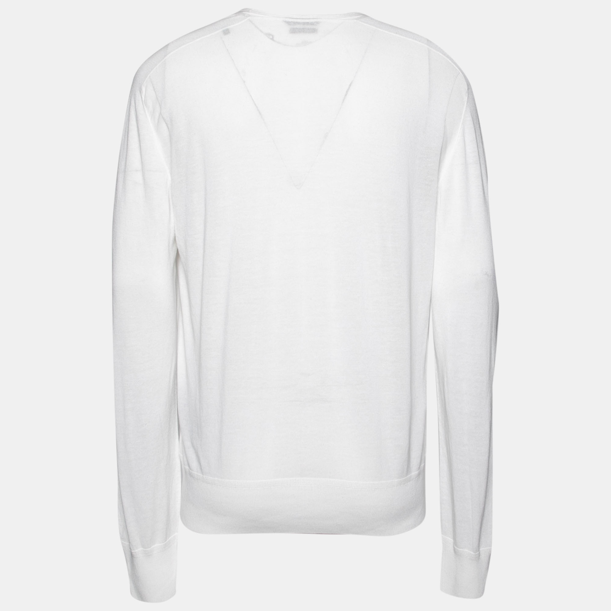

Tom Ford White Knit Long Sleeve T-Shirt