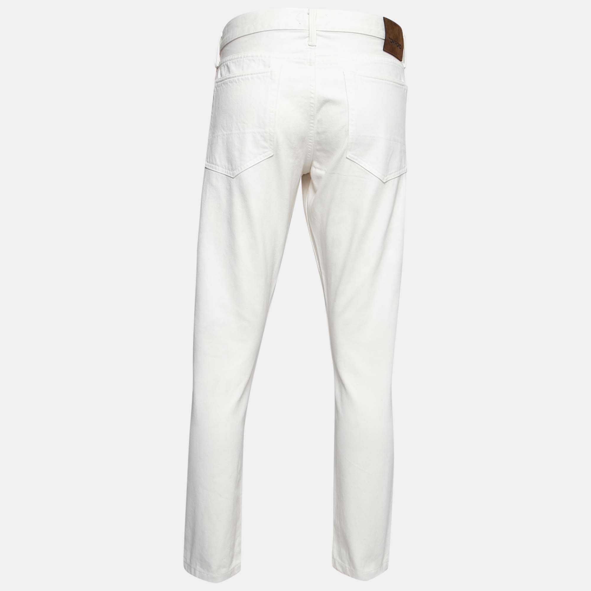 

Tom Ford White Denim Slim Fit Jeans