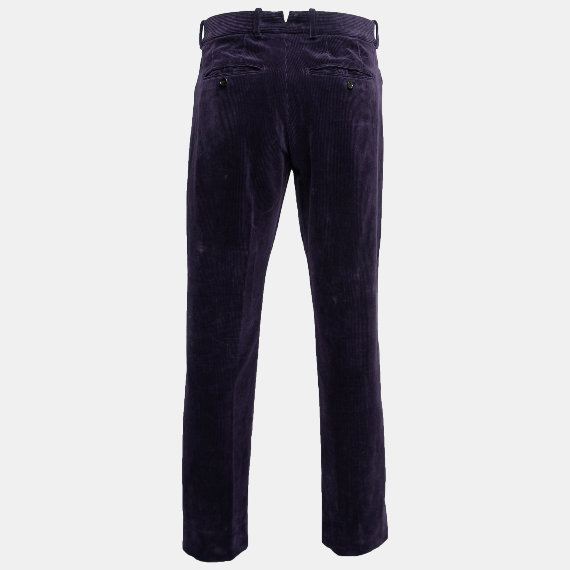 

Tom Ford Purple Corduroy Straight Leg Pants