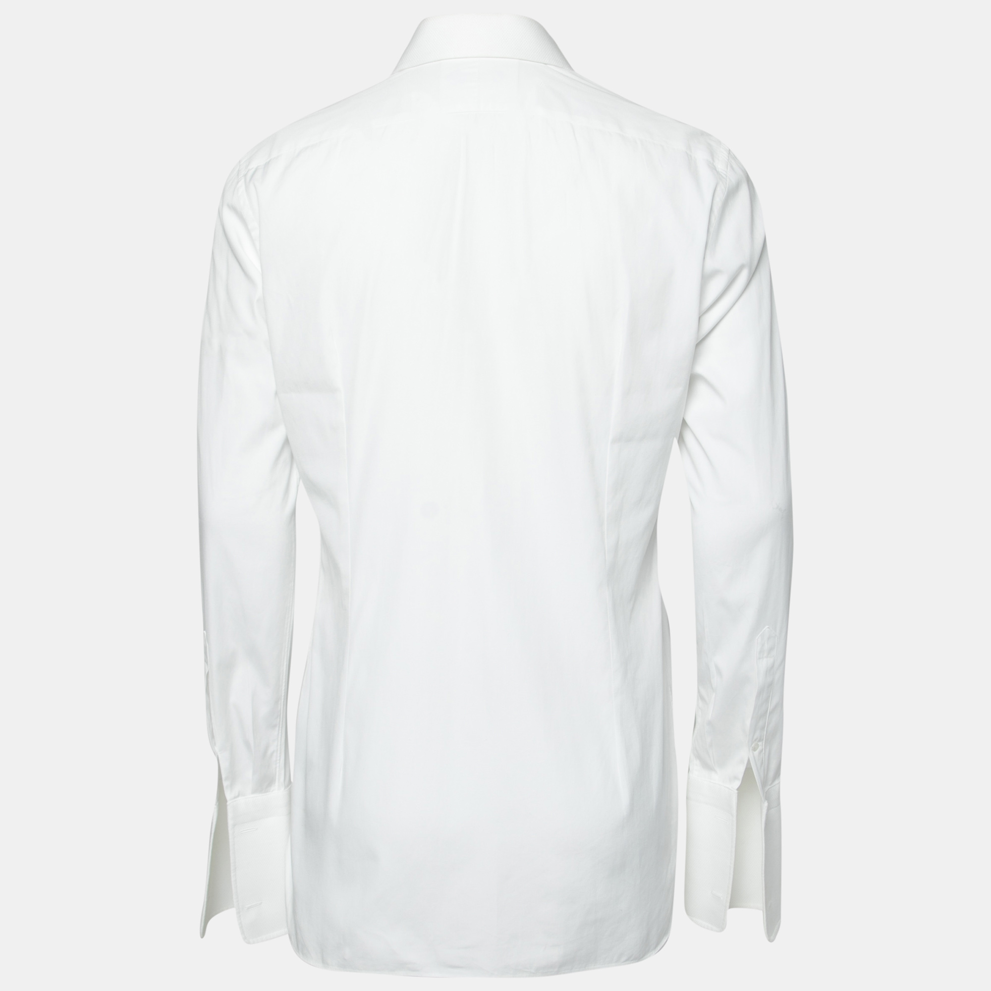 

Tom Ford White Textured Cotton Shirt