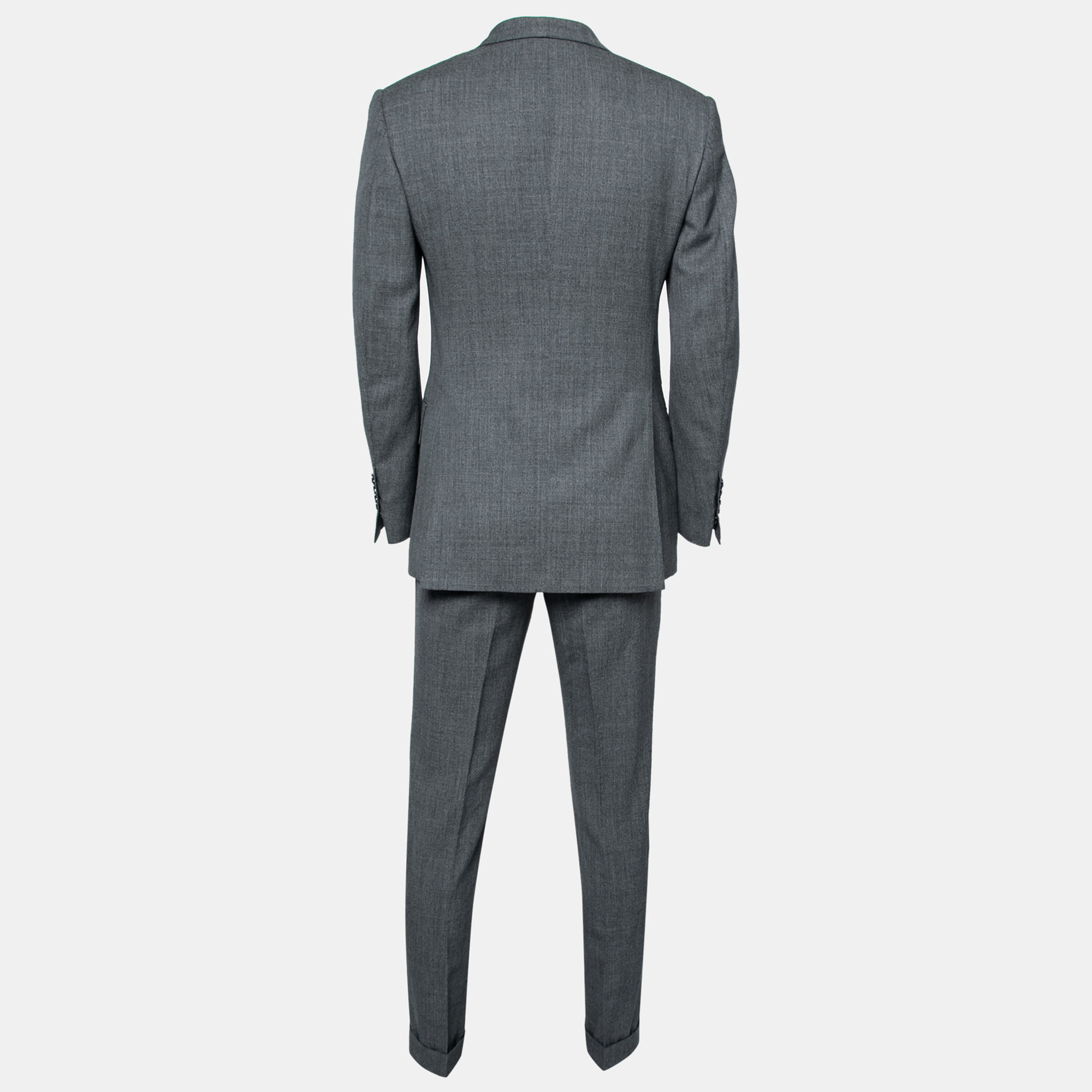 

Tom Ford Grey Wool Single Breasted Windsor Single Breasted Blazer & Pant Suit