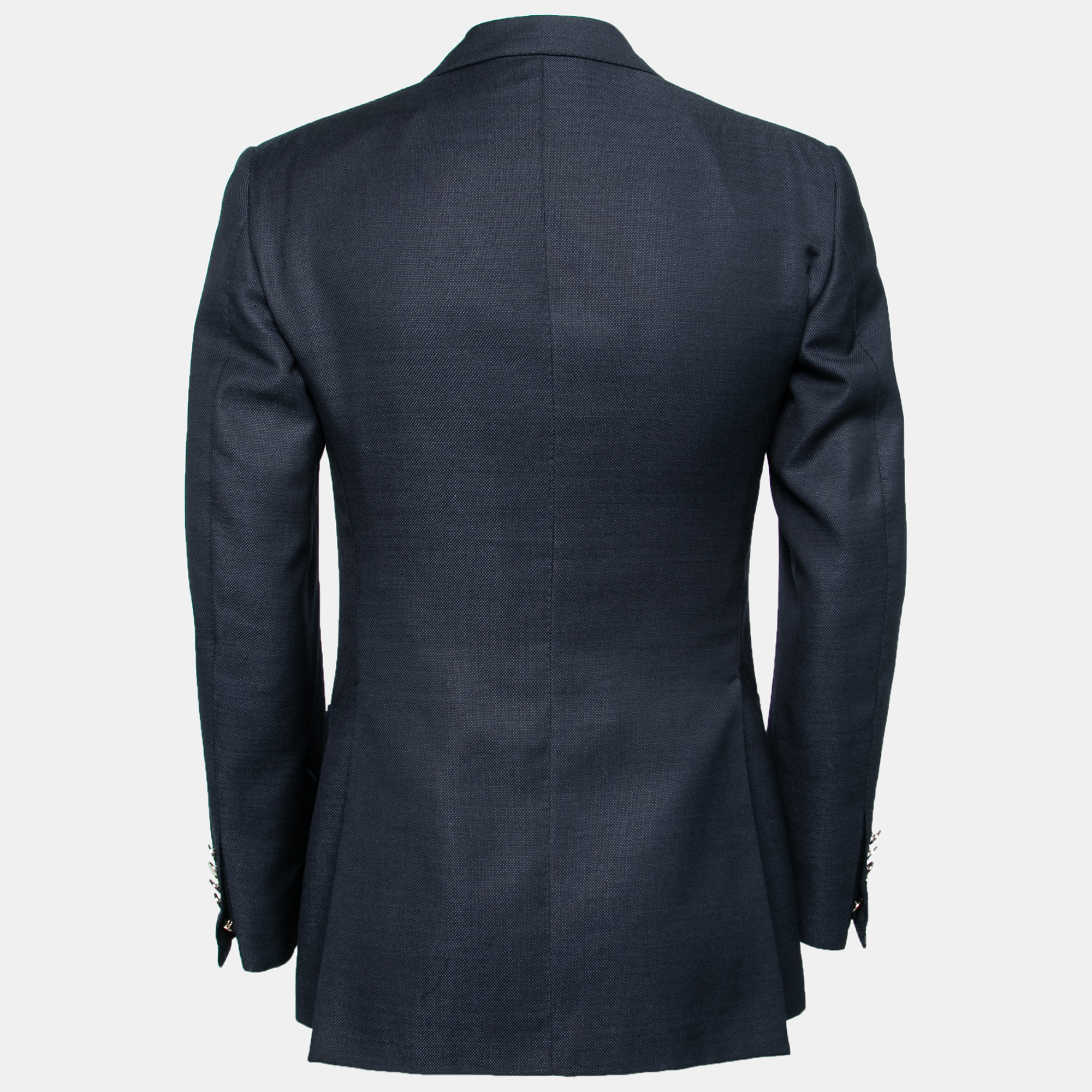 

Tom Ford Black Wool & Mohair Textured Single Breasted Blazer