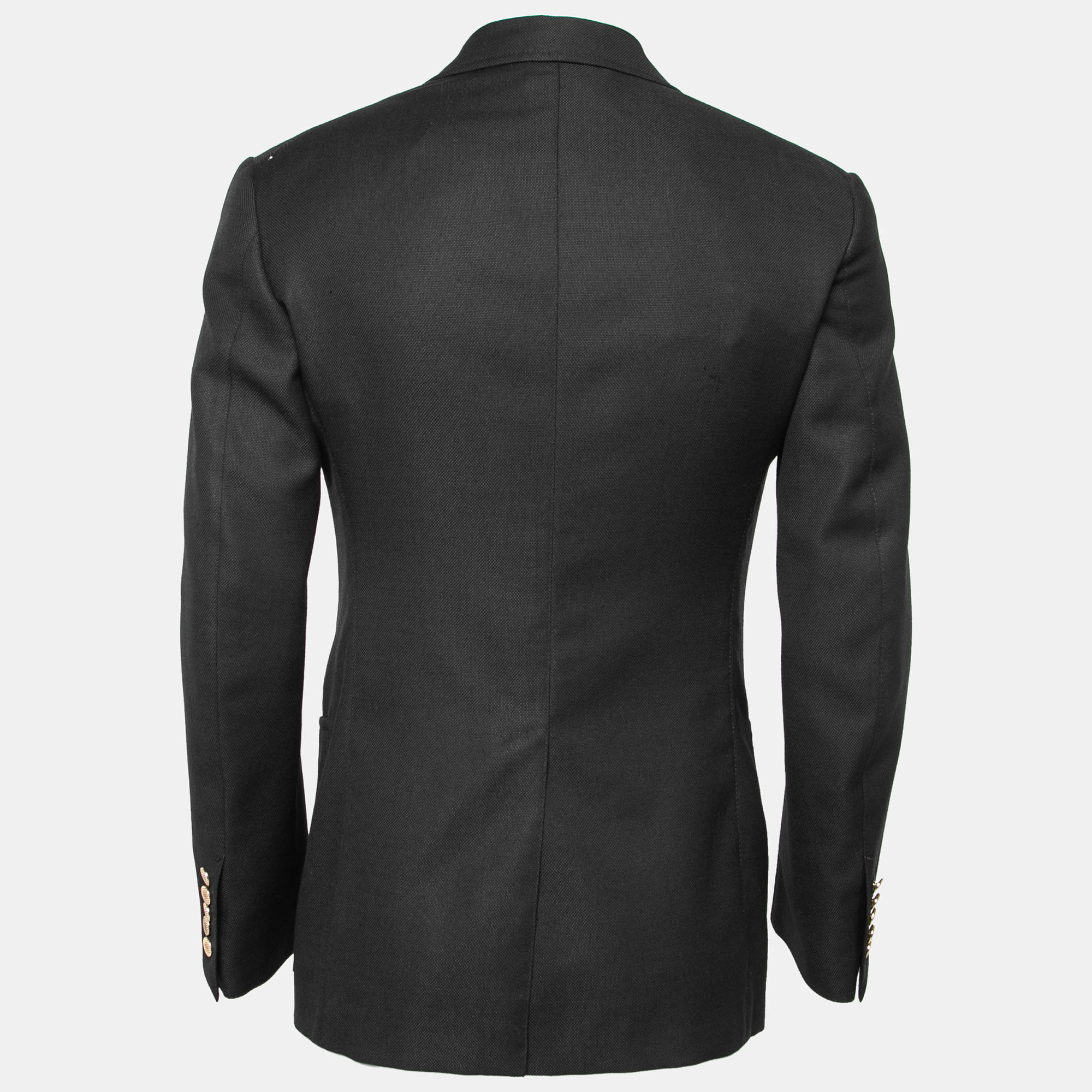 

Tom Ford Black Textured Wool-Crepe Single-Breasted Blazer