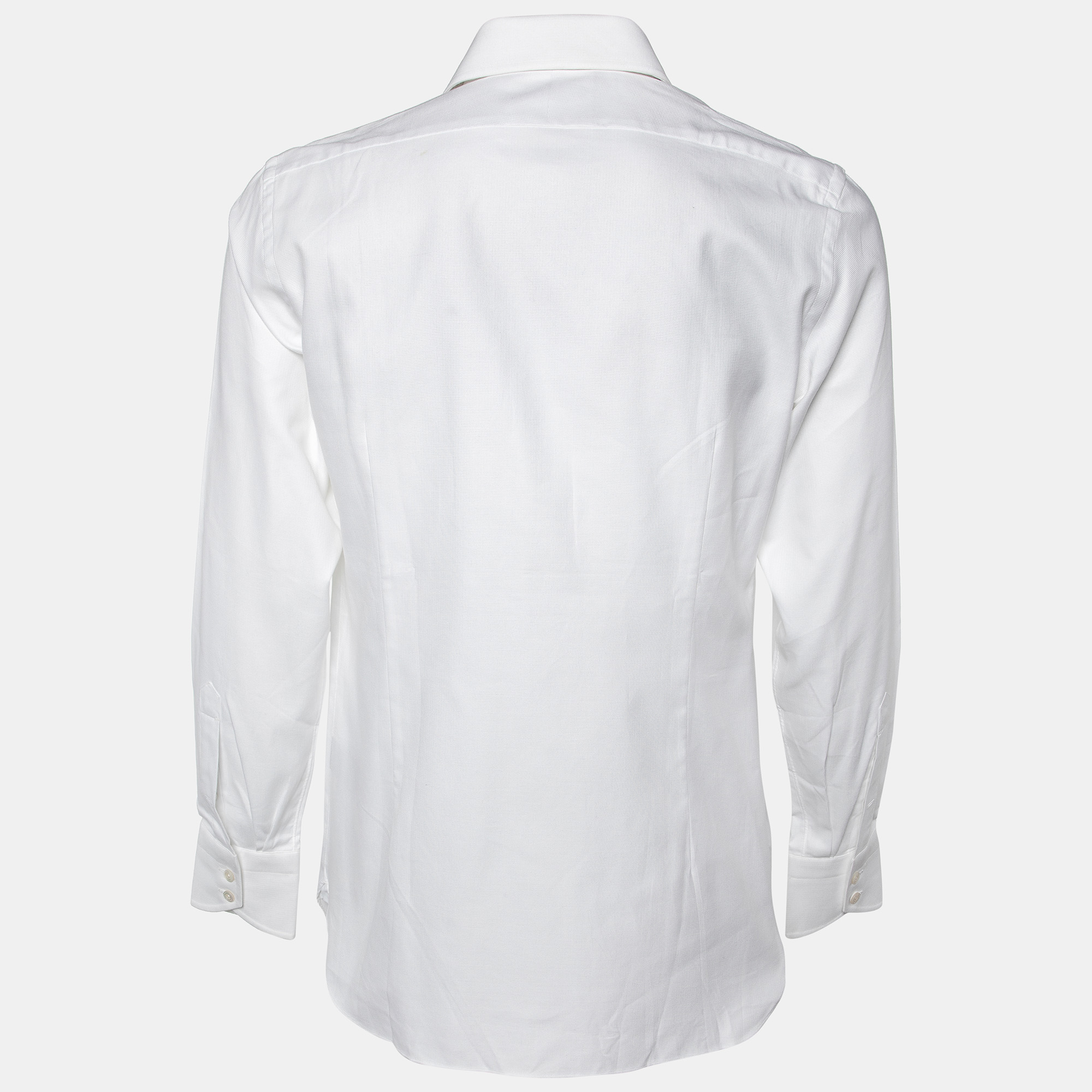 

Tom Ford White Textured Cotton Classic Shirt