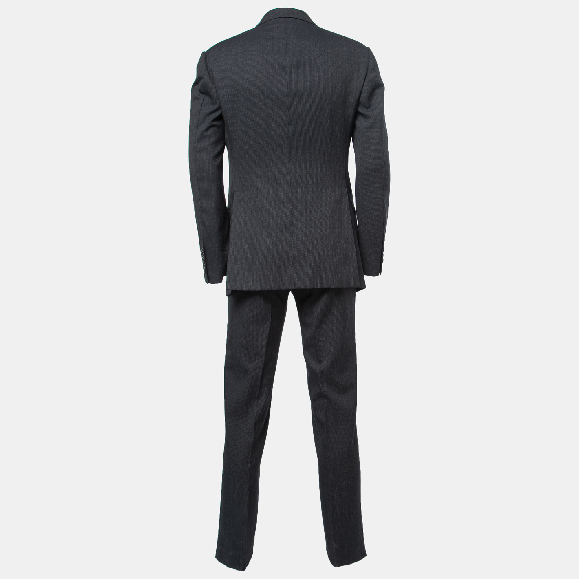 

Tom Ford Dark Grey Patterned Wool Suit