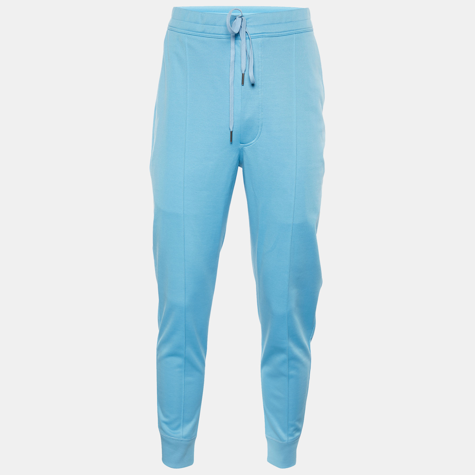 Tom Ford Blue Technical Cotton Regular Fit Sweatpants XL