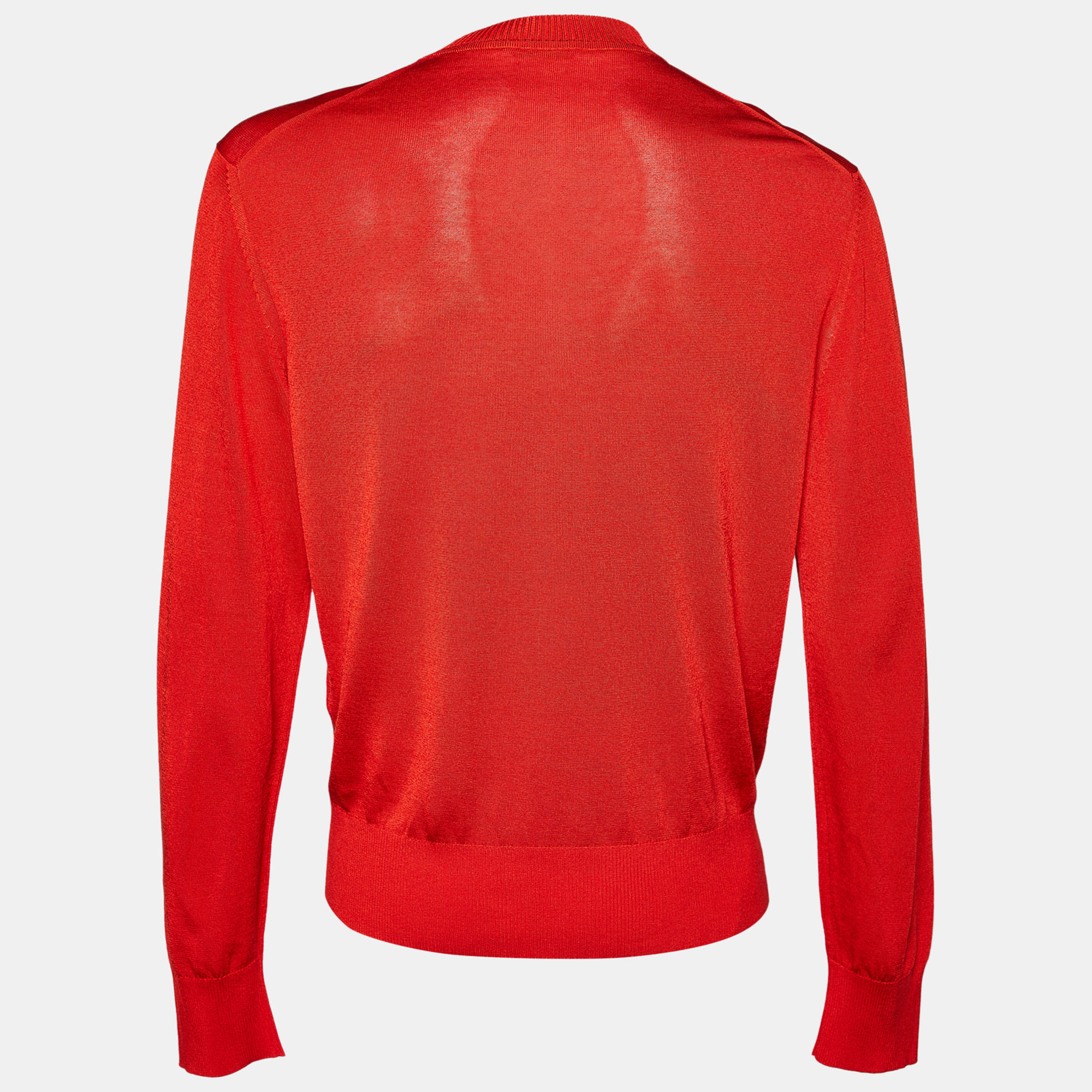 

Tom Ford red Cotton Knit Long Sleeve Jumper