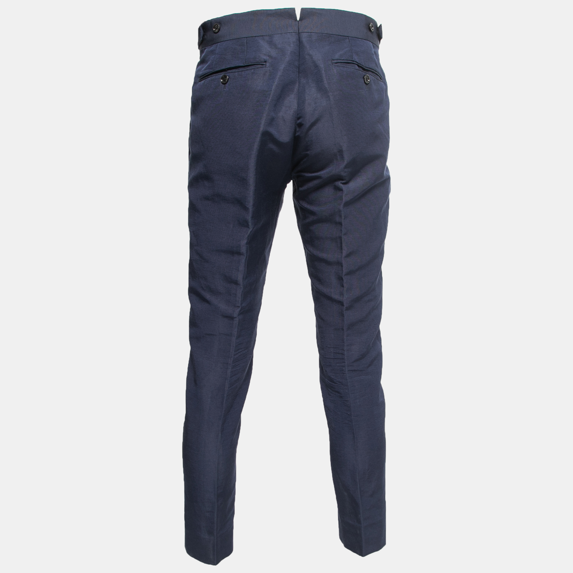 

Tom Ford Blue Linen Blend Trousers