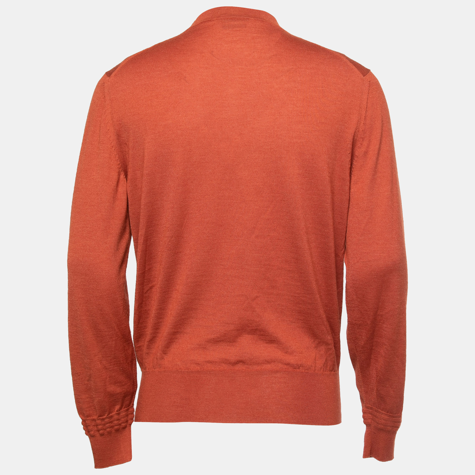 

Tom Ford Brown Cashmere & Silk Knit Crew Neck Jumper