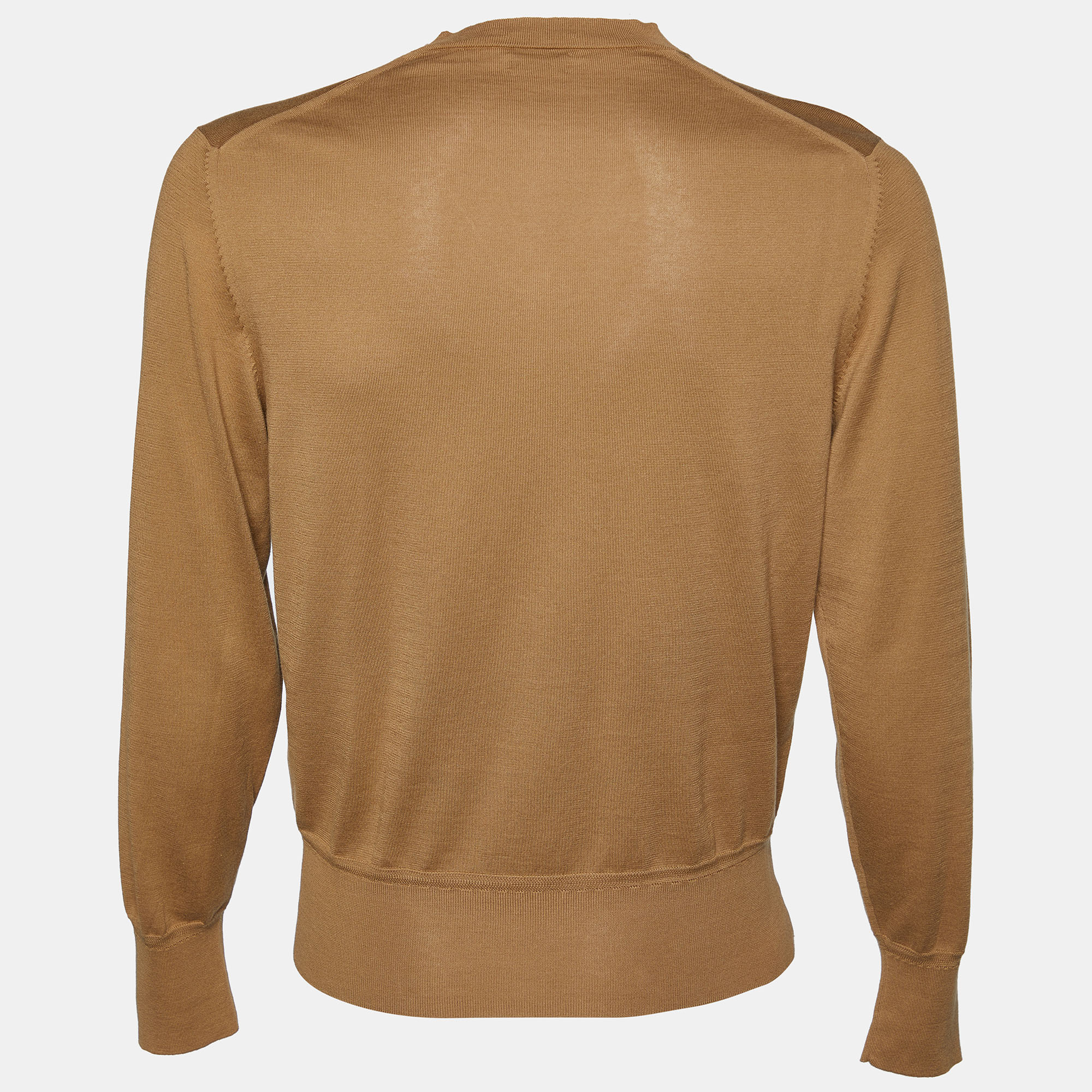

Tom Ford Brown Cotton Knit V Neck Sweater