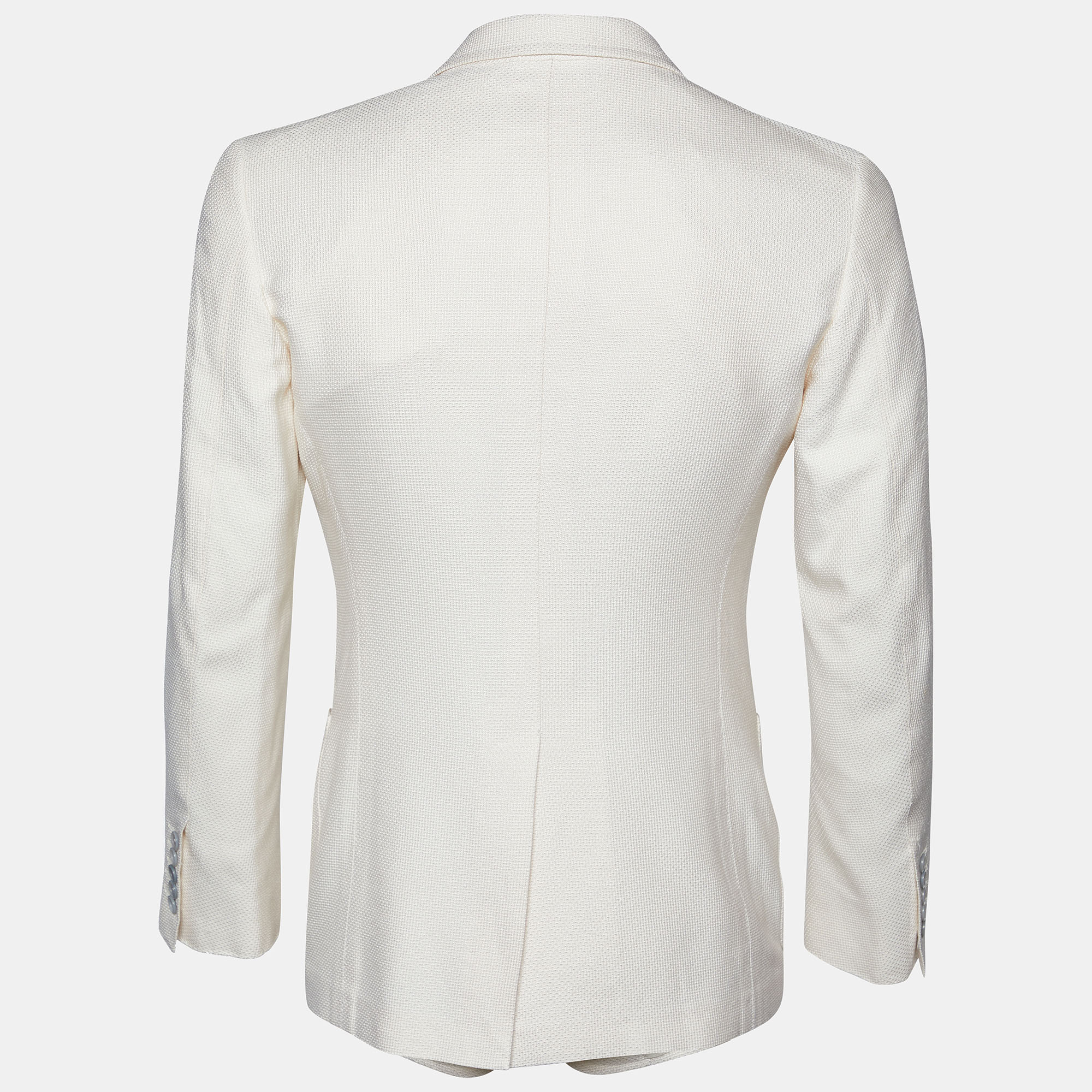 

Tom Ford Cream Textured Cotton Blazer