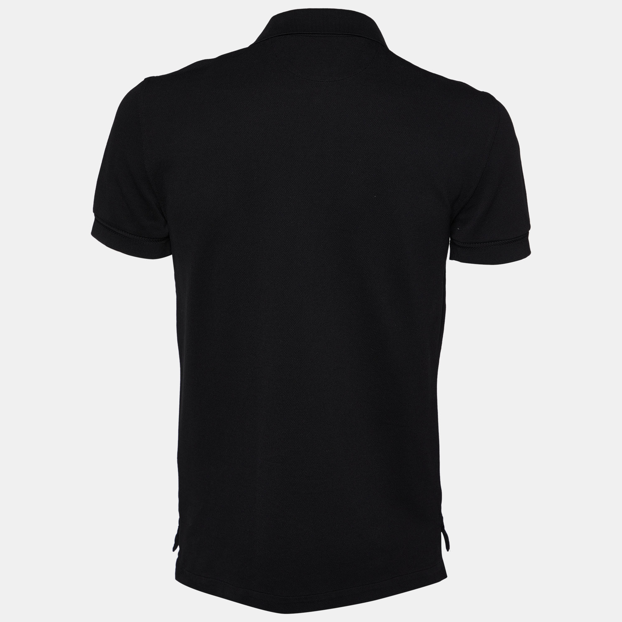 

Tom Ford Black Cotton Pique Polo T-Shirt