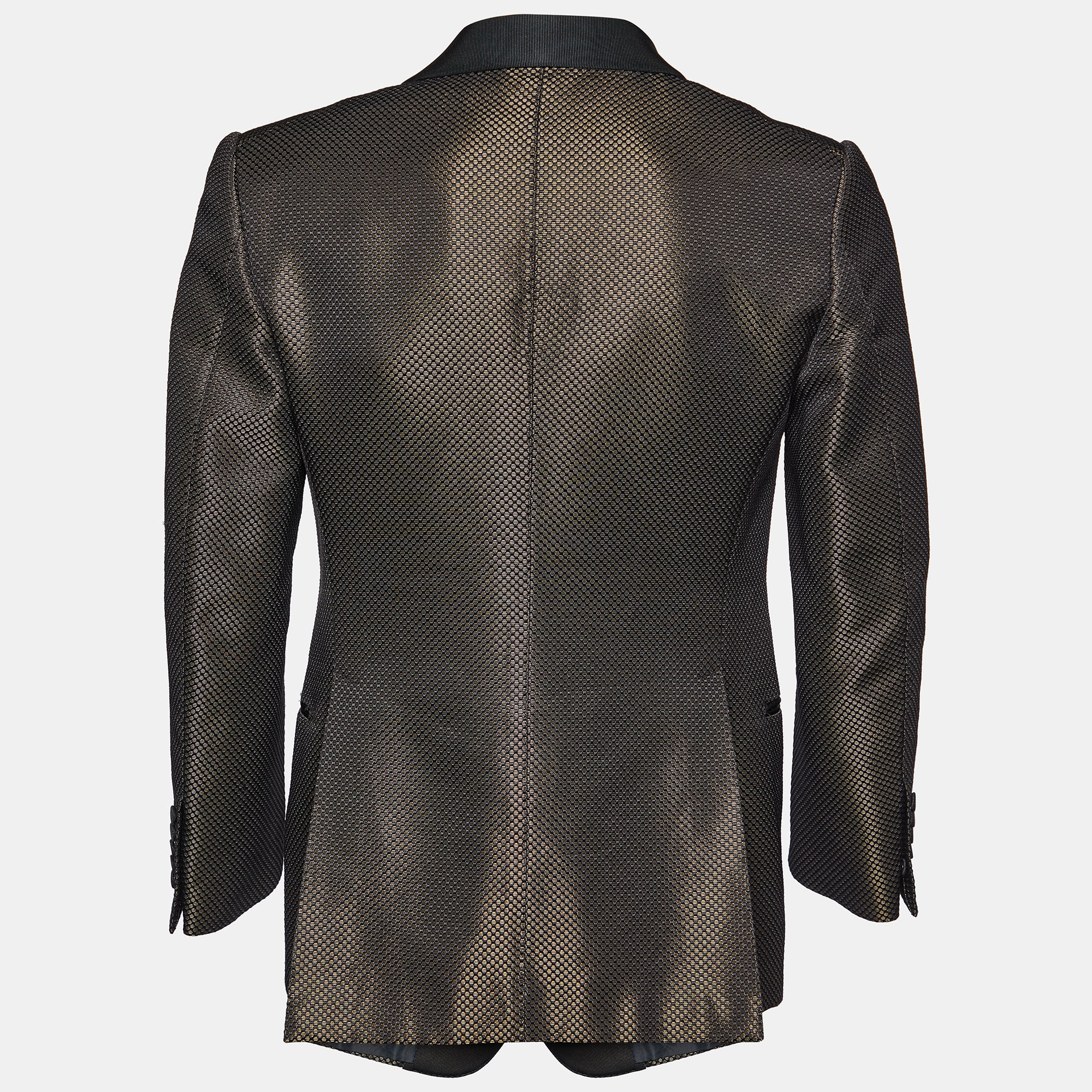 

Tom Ford Black Brocade Cotton & Silk Blazer