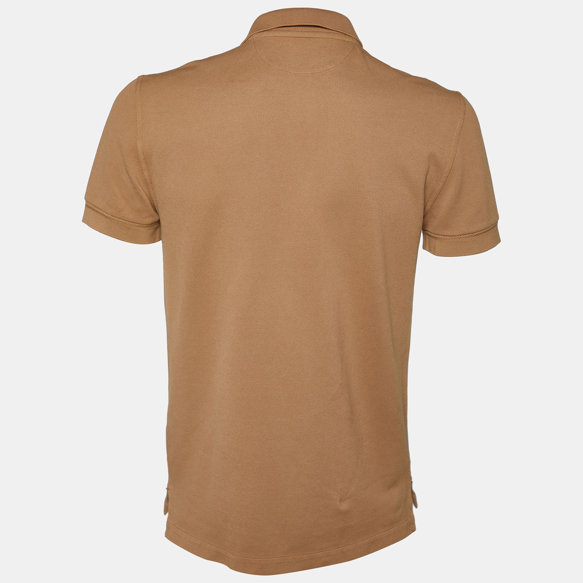 

Tom Ford Brown Cotton Pique Polo T-Shirt