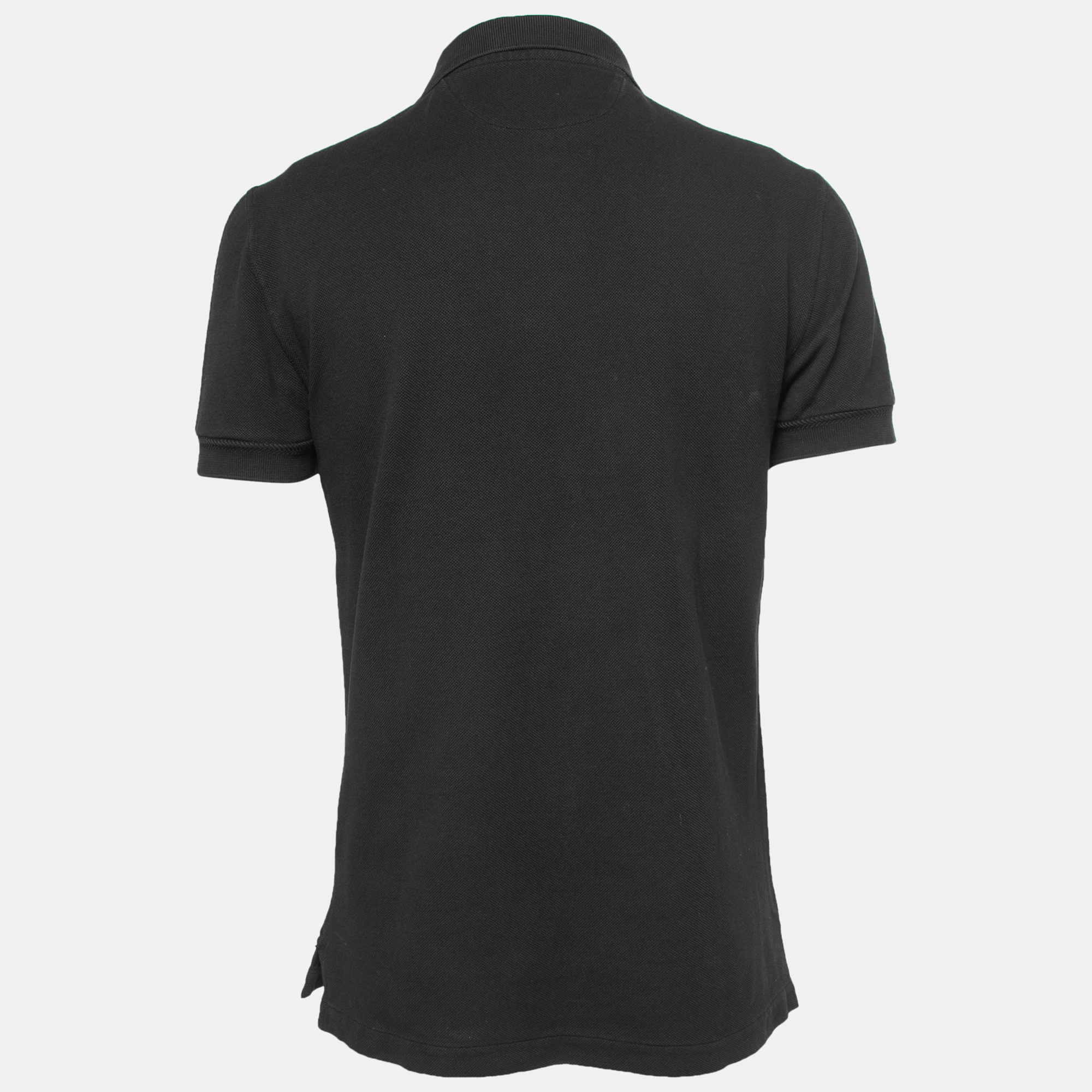 

Tom Ford Black Cotton Pique Polo T-Shirt