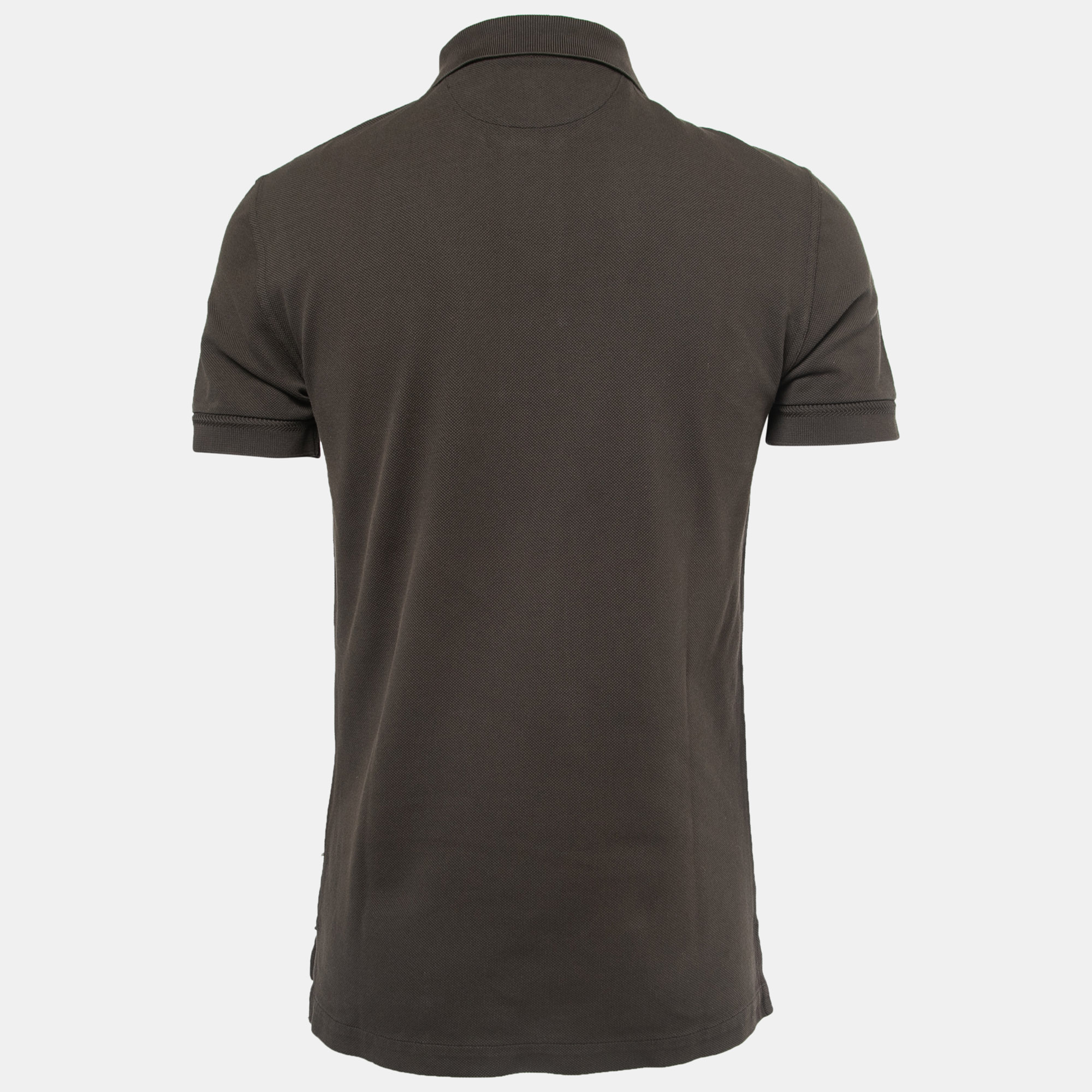 

Tom Ford Brown Cotton Pique Polo T-Shirt