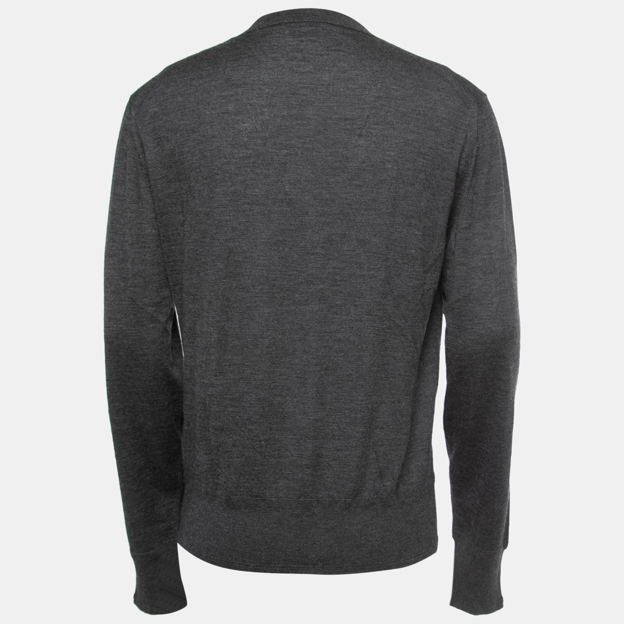 

Tom Ford Grey Cashmere Crew Neck Pullover 2XL