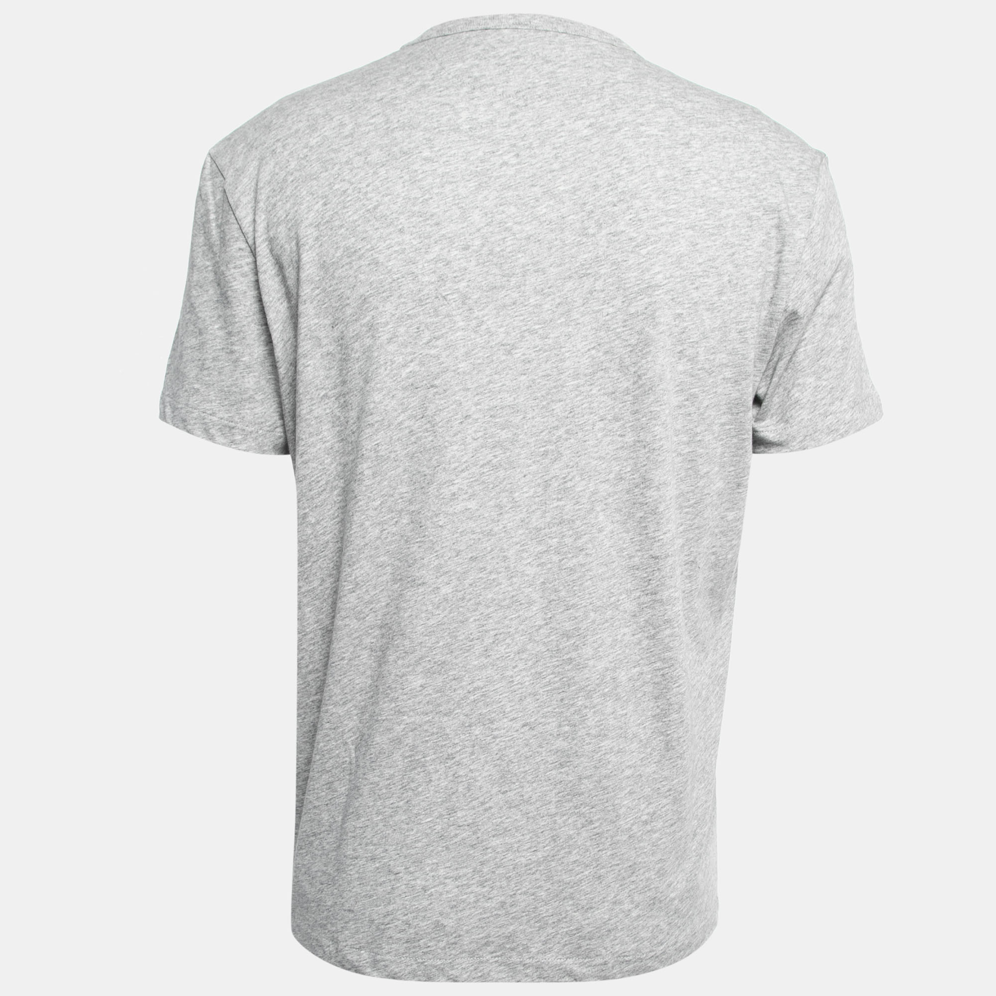 

Tom Ford Grey Cotton V-Neck Half Sleeve T-Shirt