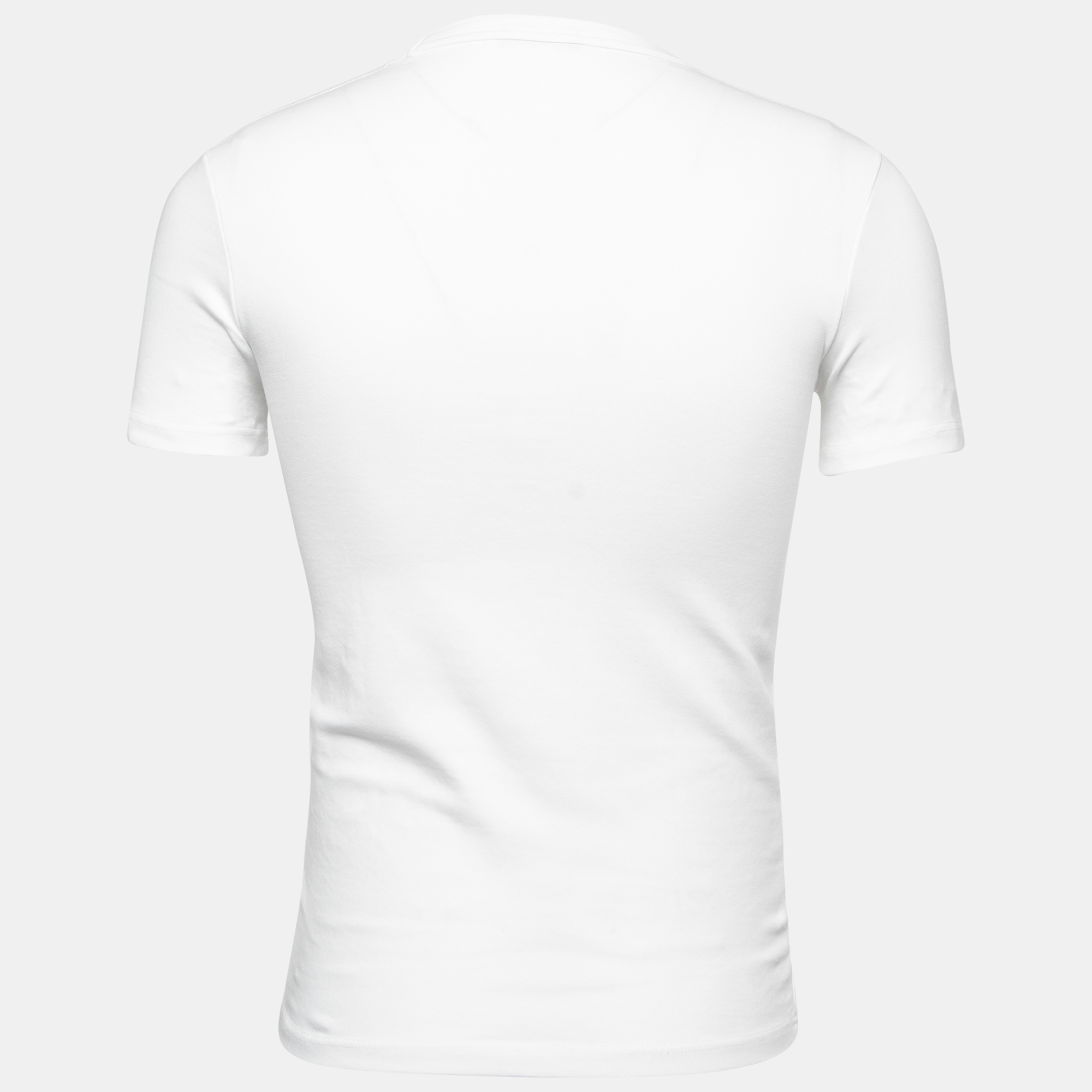 

Tom Ford White Cotton V-Neck Short Sleeve T-Shirt