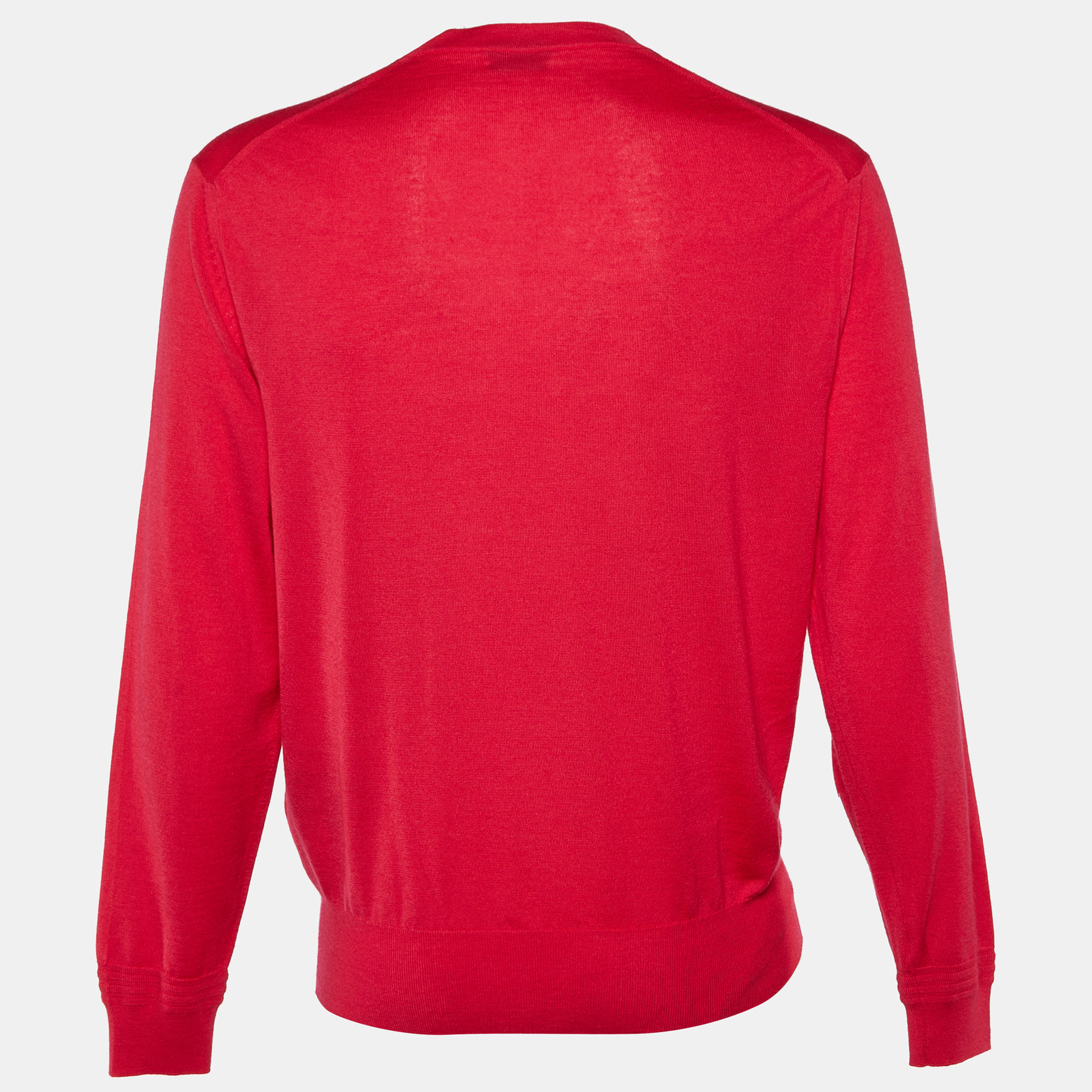 

Tom Ford Pink Cashmere & Silk V-Neck Sweater